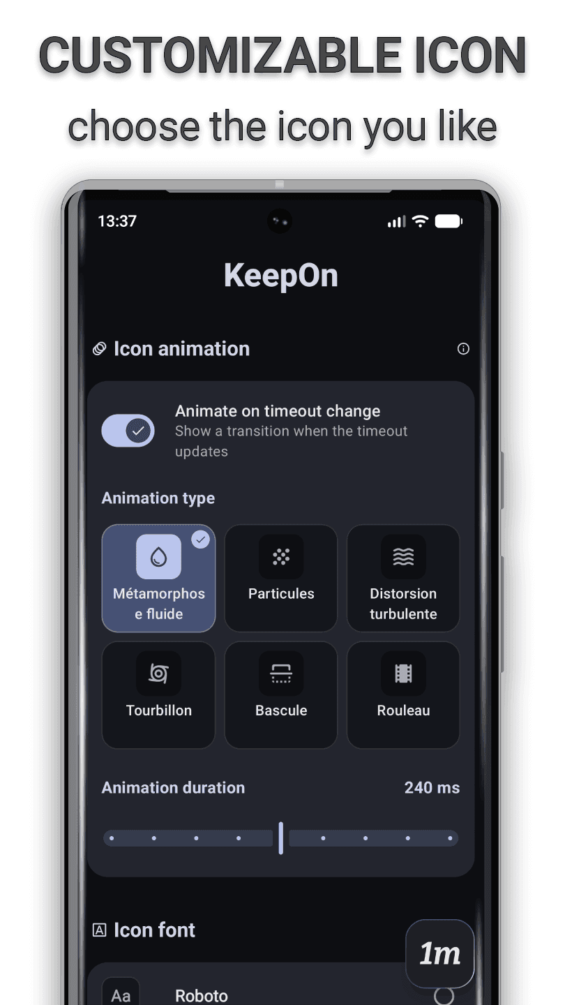Скриншот 3 — KeepOn - Keep your screen on smartly!