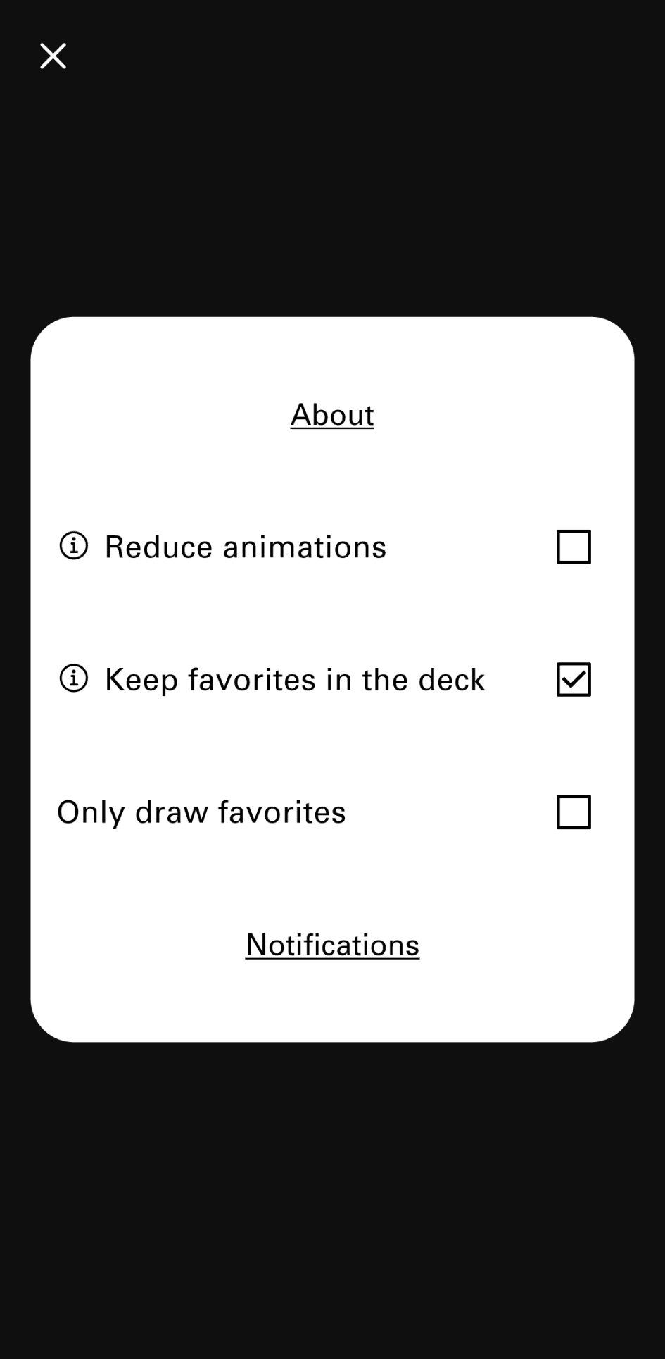 Скриншот 5 — Oblique Strategies
