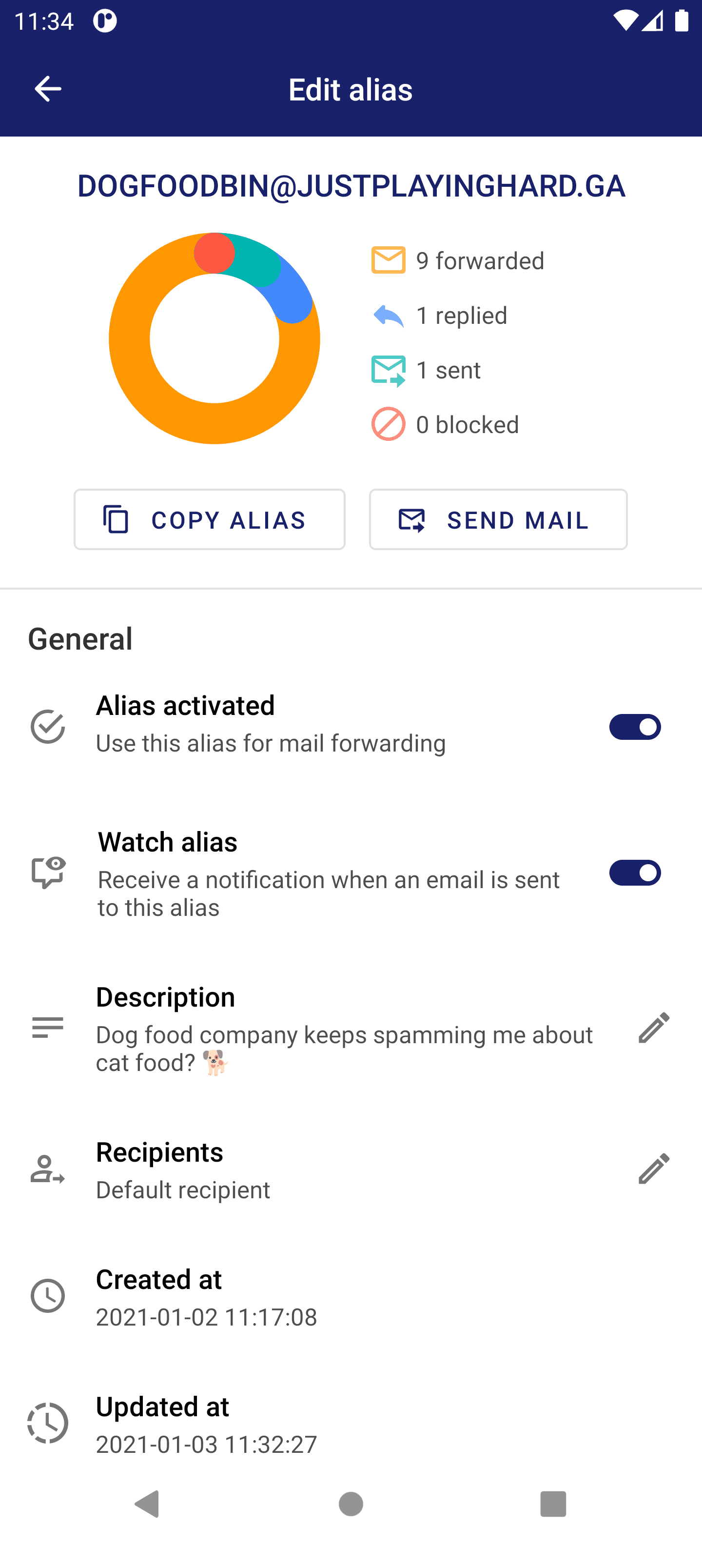 Скриншот 7 — addy.io