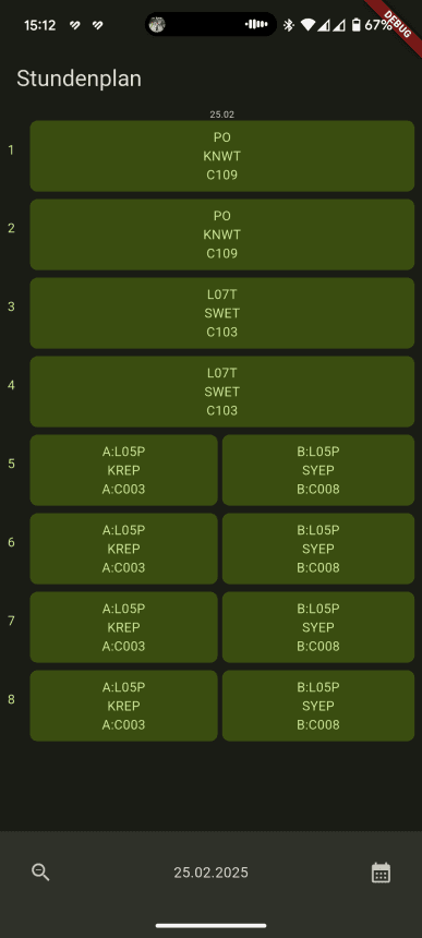 Скриншот 2 — Better Stundenplan