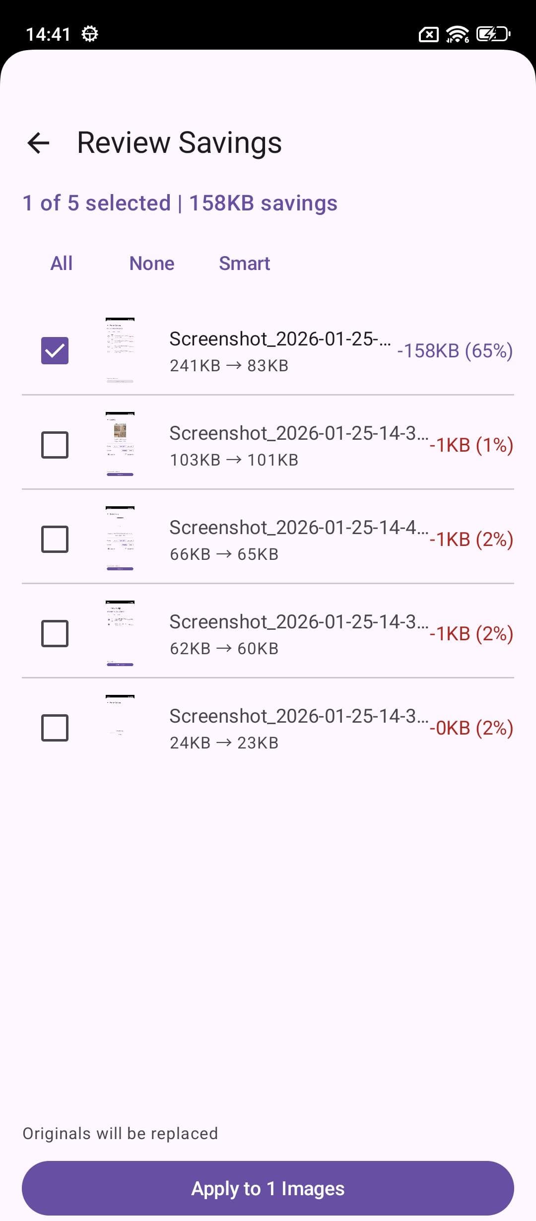 Скриншот 3 — Image Compressor