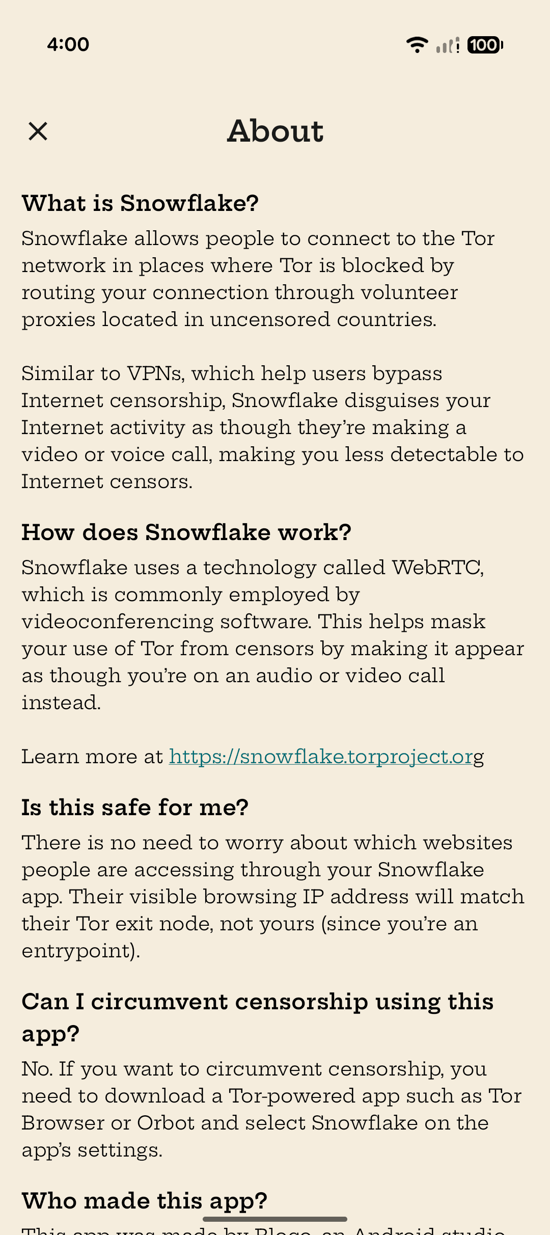 Скриншот 3 — Snowflake Volunteer