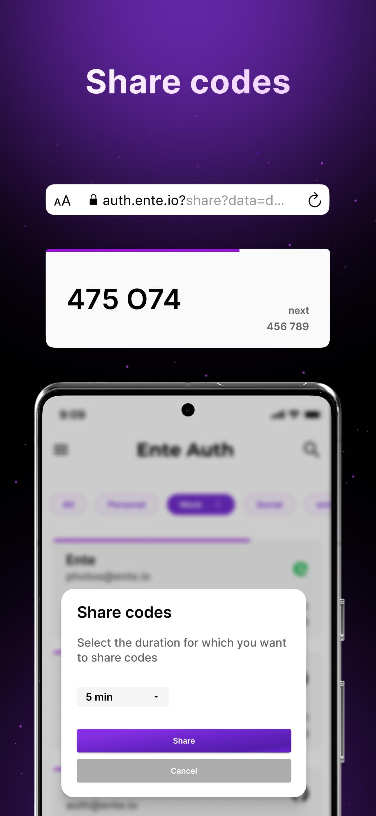 Скриншот 3 — Ente Auth - 2FA Authenticator