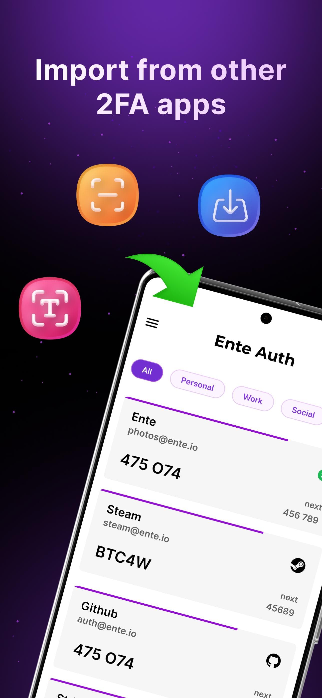 Скриншот 6 — Ente Auth - 2FA Authenticator