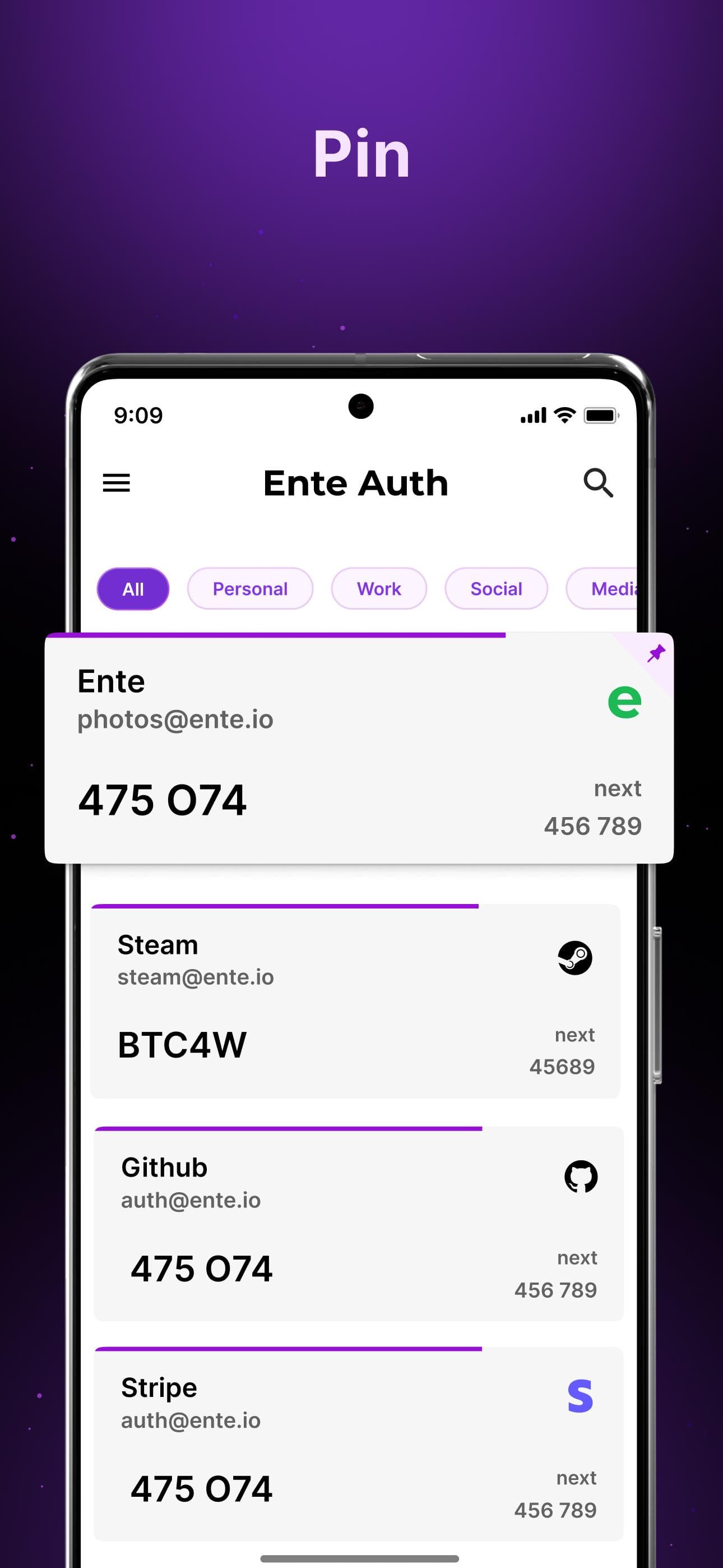 Скриншот 8 — Ente Auth - 2FA Authenticator