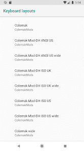 Скриншот 2 — Colemak Mod-DH Keyboard