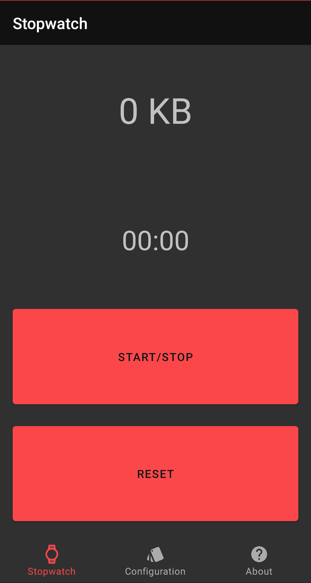 Скриншот 1 — DataStopwatch