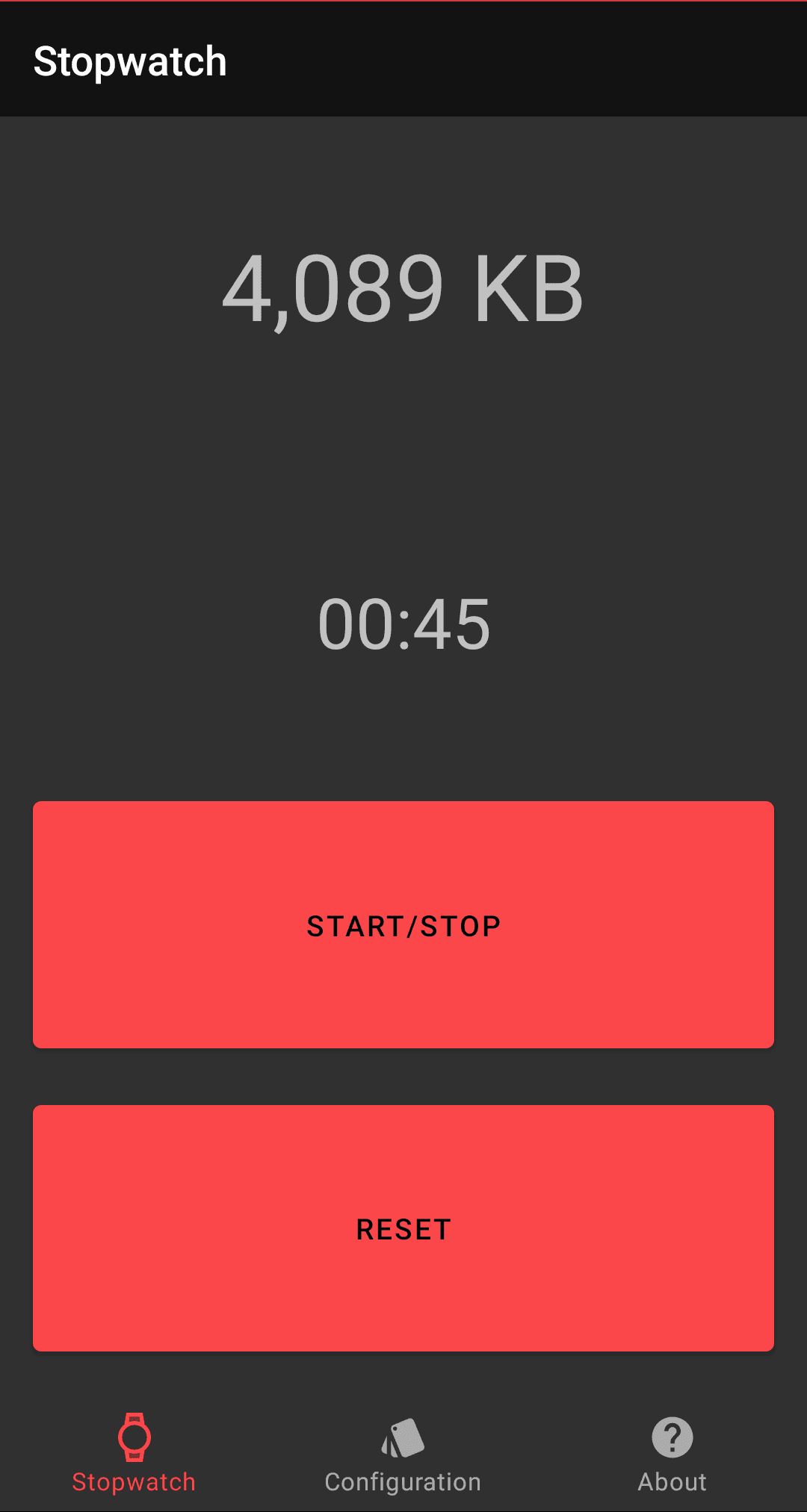 Скриншот 2 — DataStopwatch