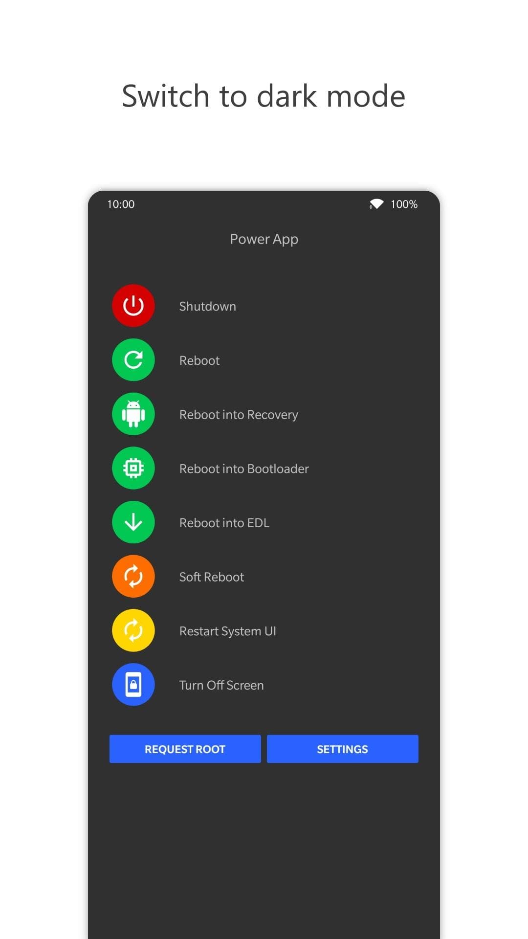 Скриншот 2 — Power App | Simple Power Menu [Root only]