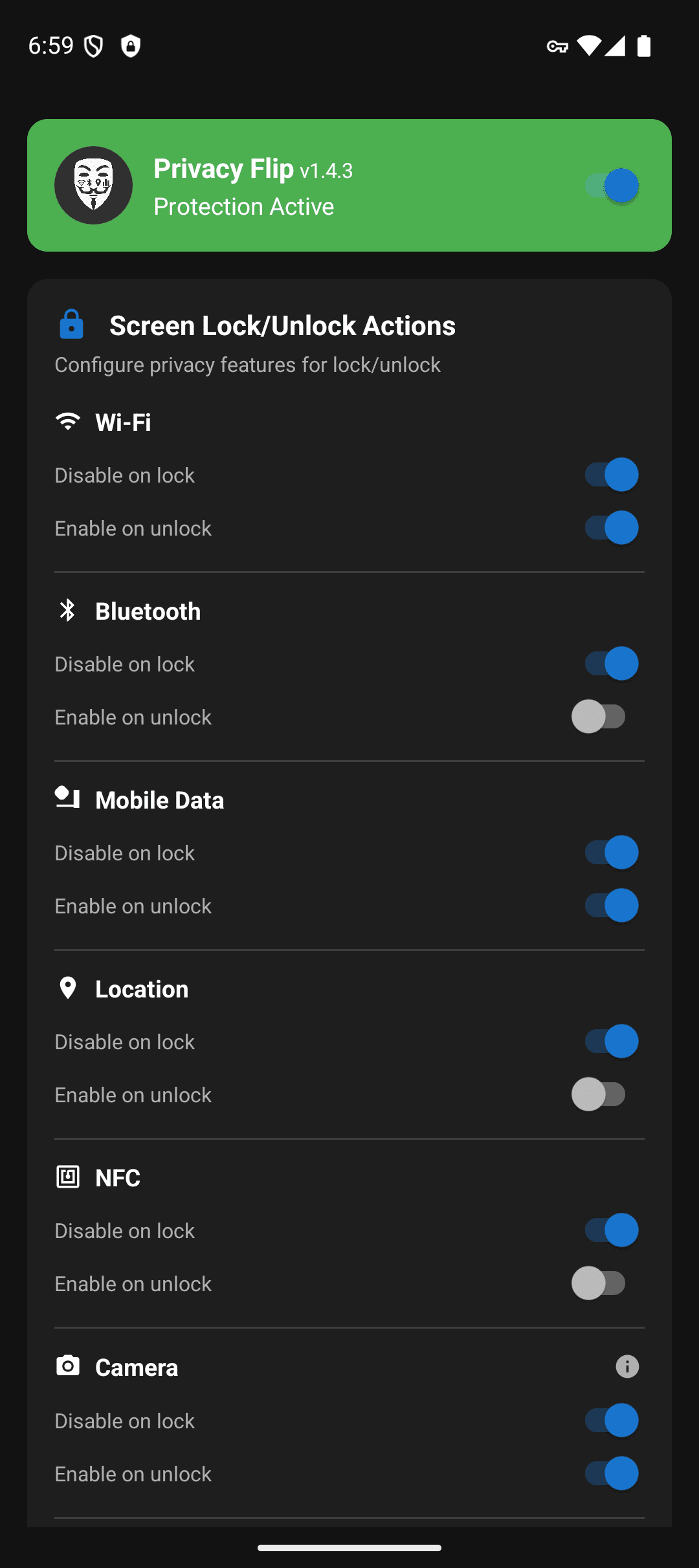 Скриншот 1 — Privacy Flip