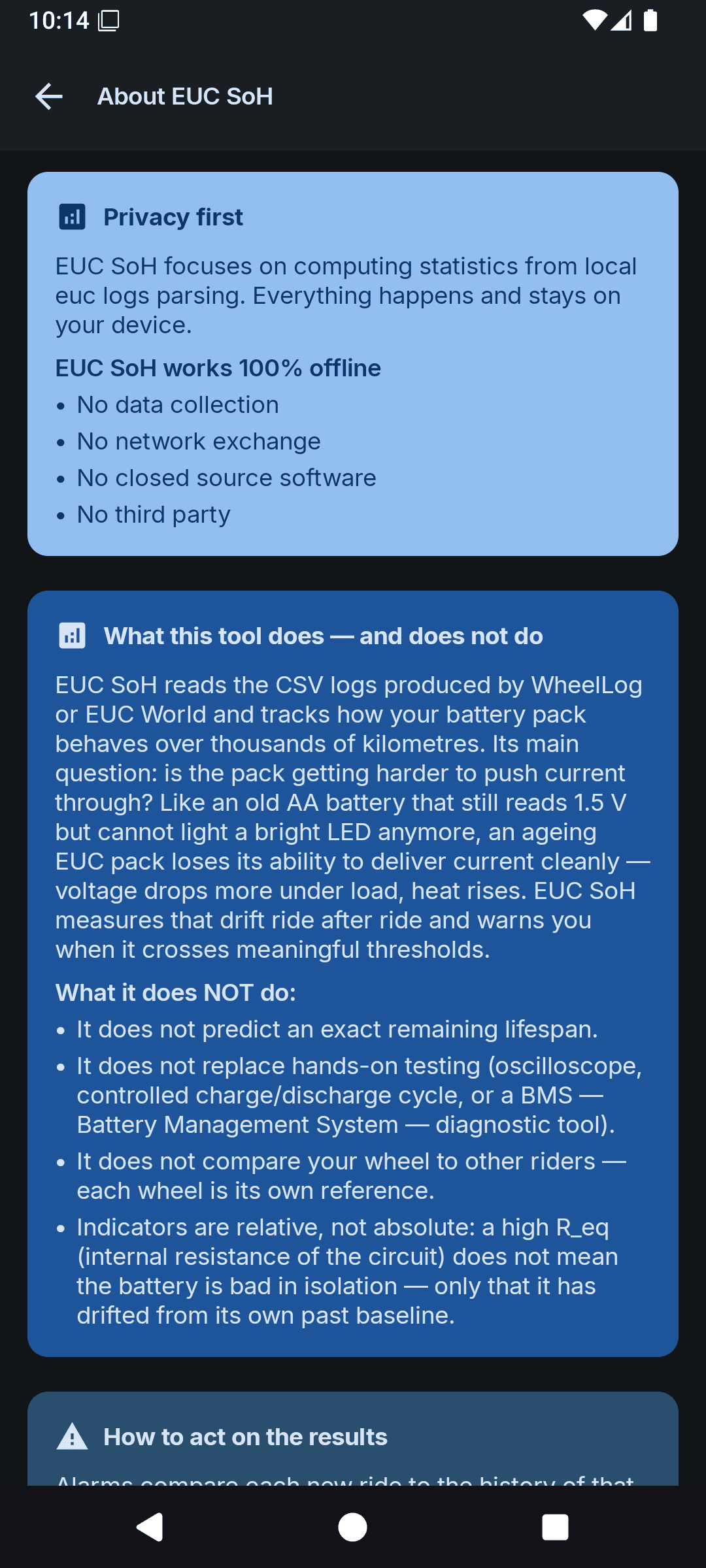 Скриншот 5 — EUC State Of Health Analyzer