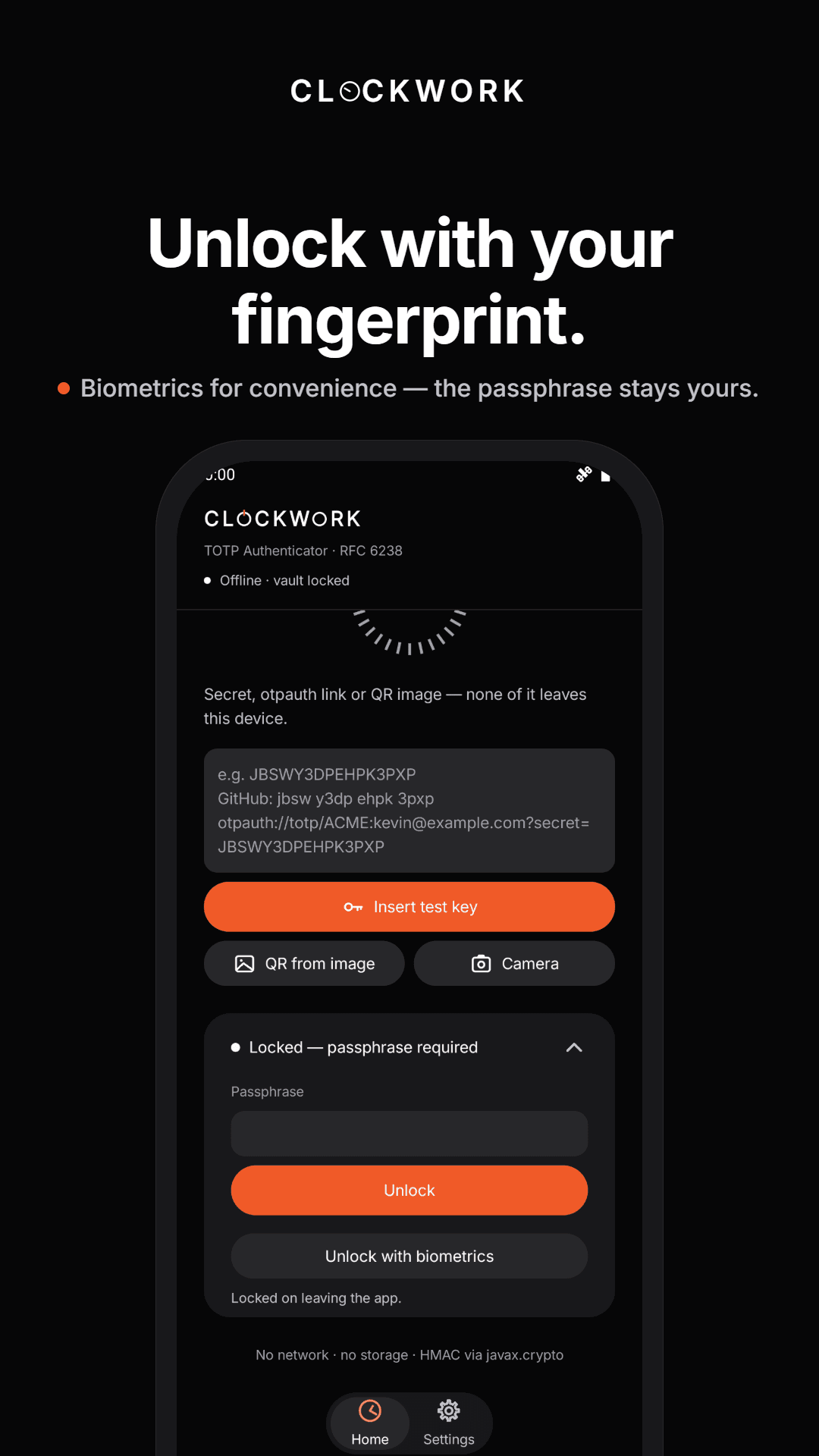 Скриншот 4 — Clockwork: 2FA Authenticator