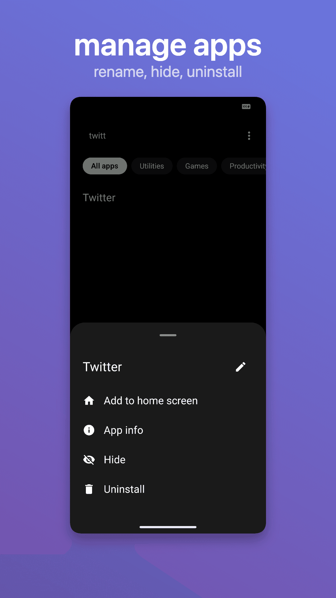 Скриншот 6 — Fokus Launcher