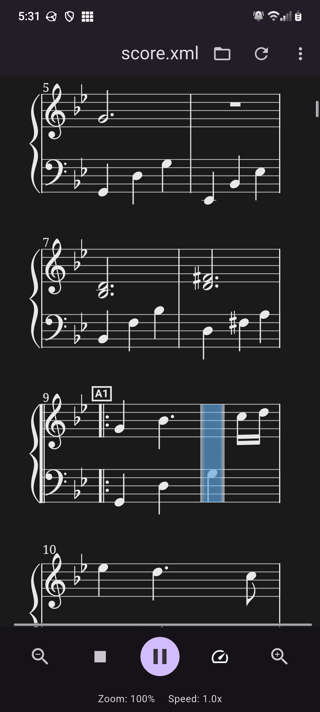 Скриншот 2 — Musicore
