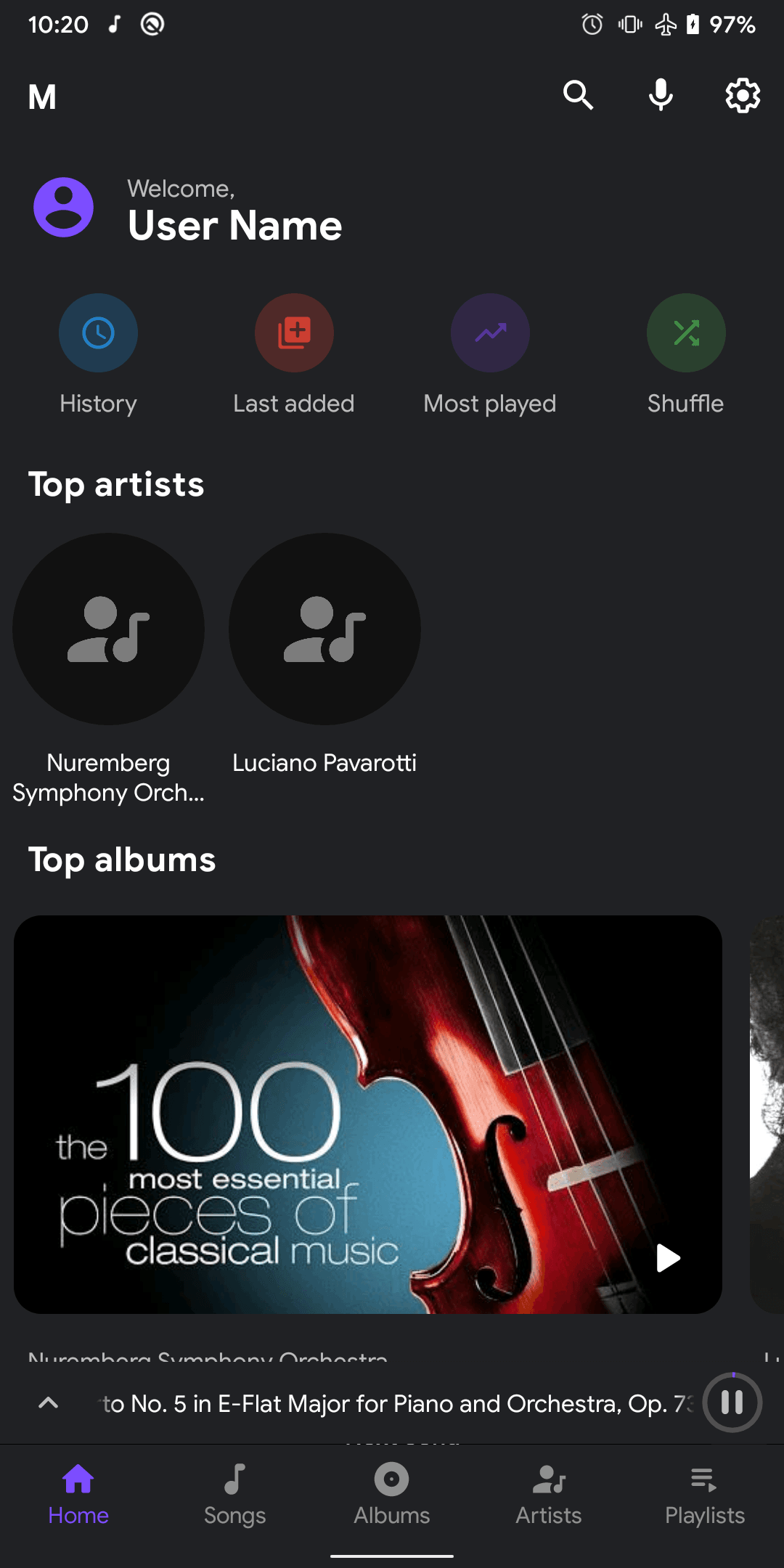 Скриншот 4 — Metro - A music player for Android