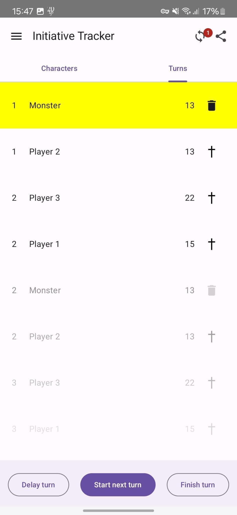 Скриншот 4 — Initiative Tracker