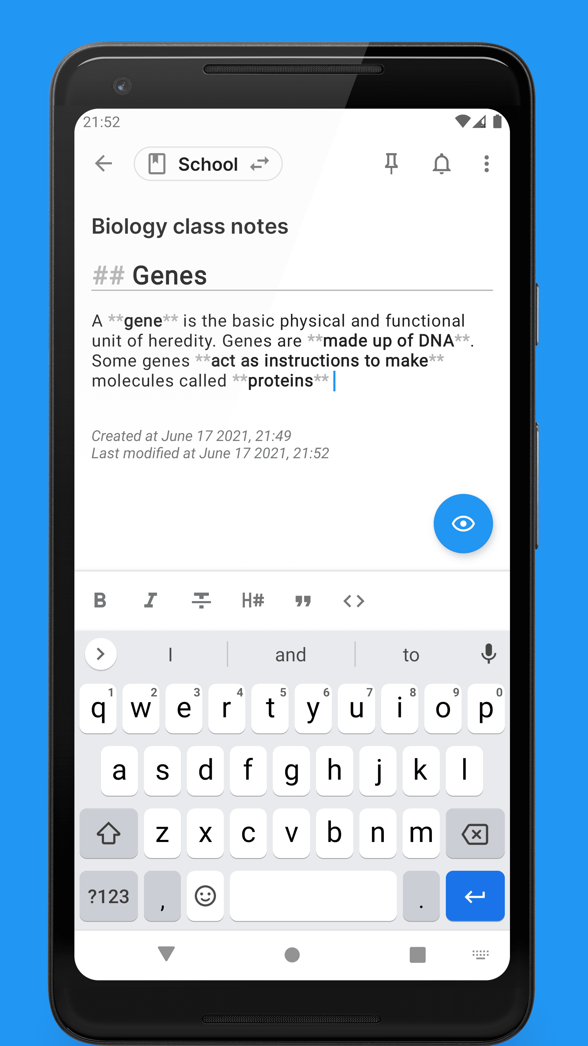 Скриншот 2 — Quillpad