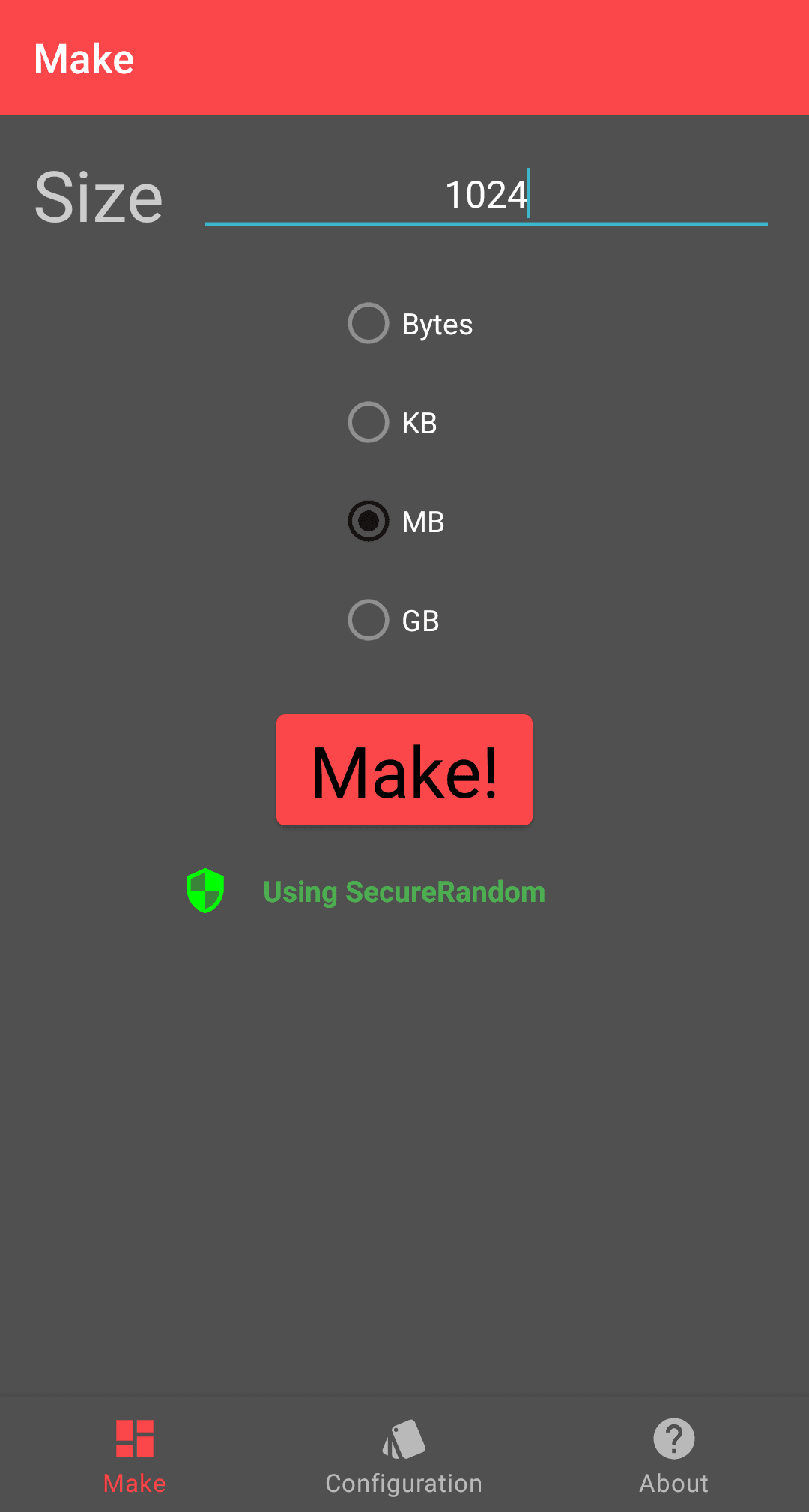 Скриншот 2 — RandomFileMaker