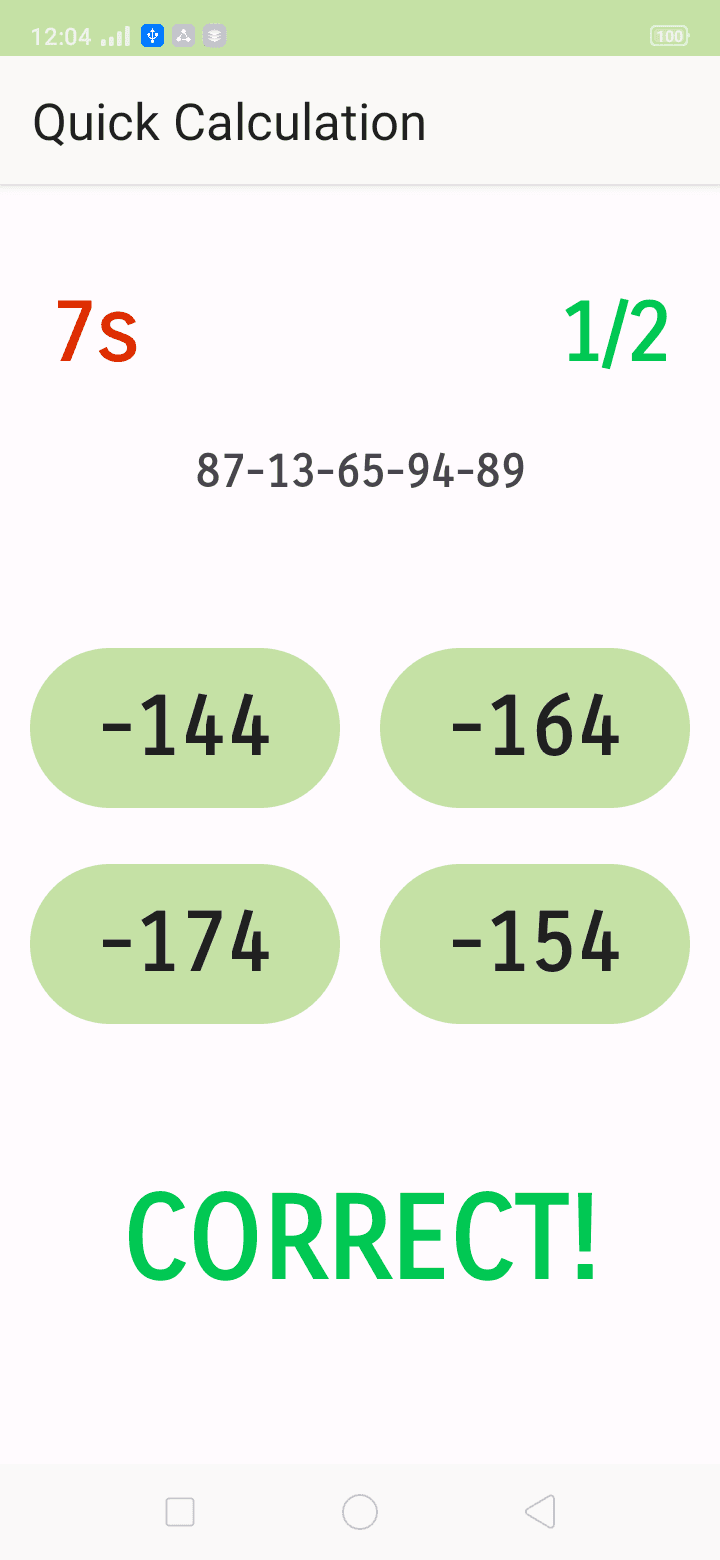 Скриншот 5 — Quick Calculation