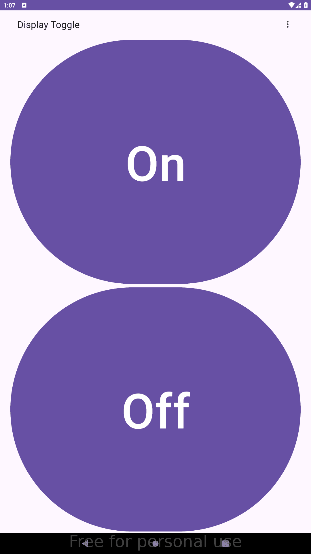 Скриншот 1 — Display Toggle