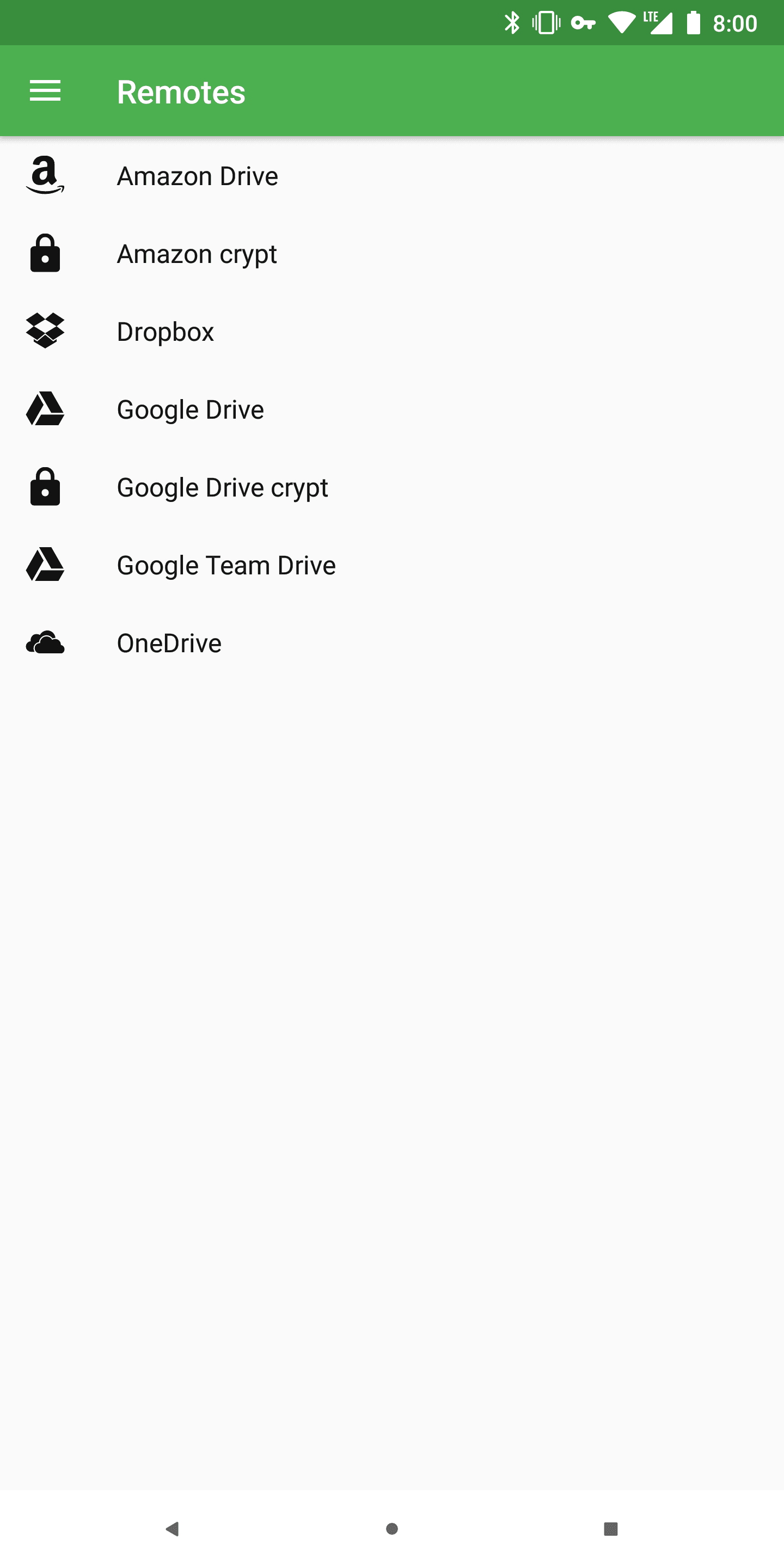 Скриншот 1 — RCX - Rclone for Android