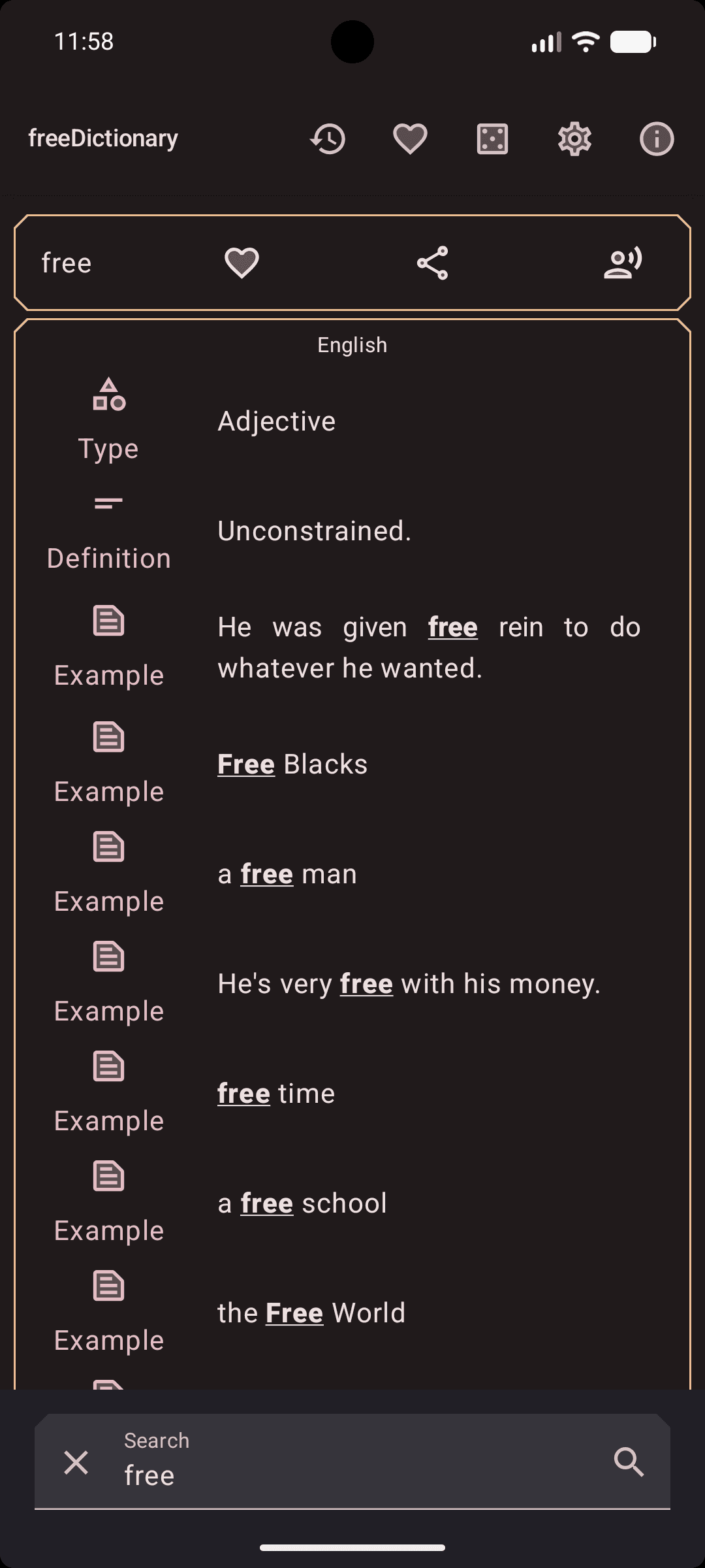 Скриншот 3 — freeDictionaryApp