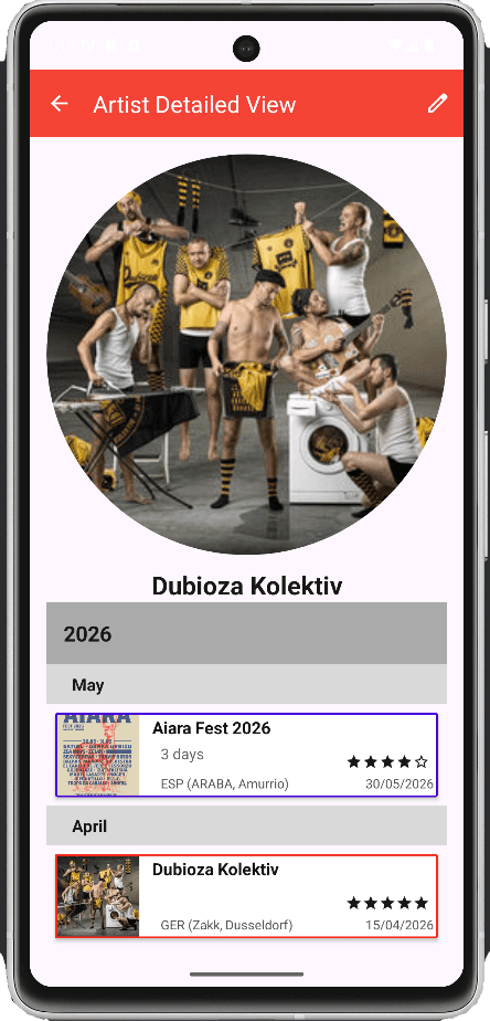 Скриншот 4 — Concert Diary