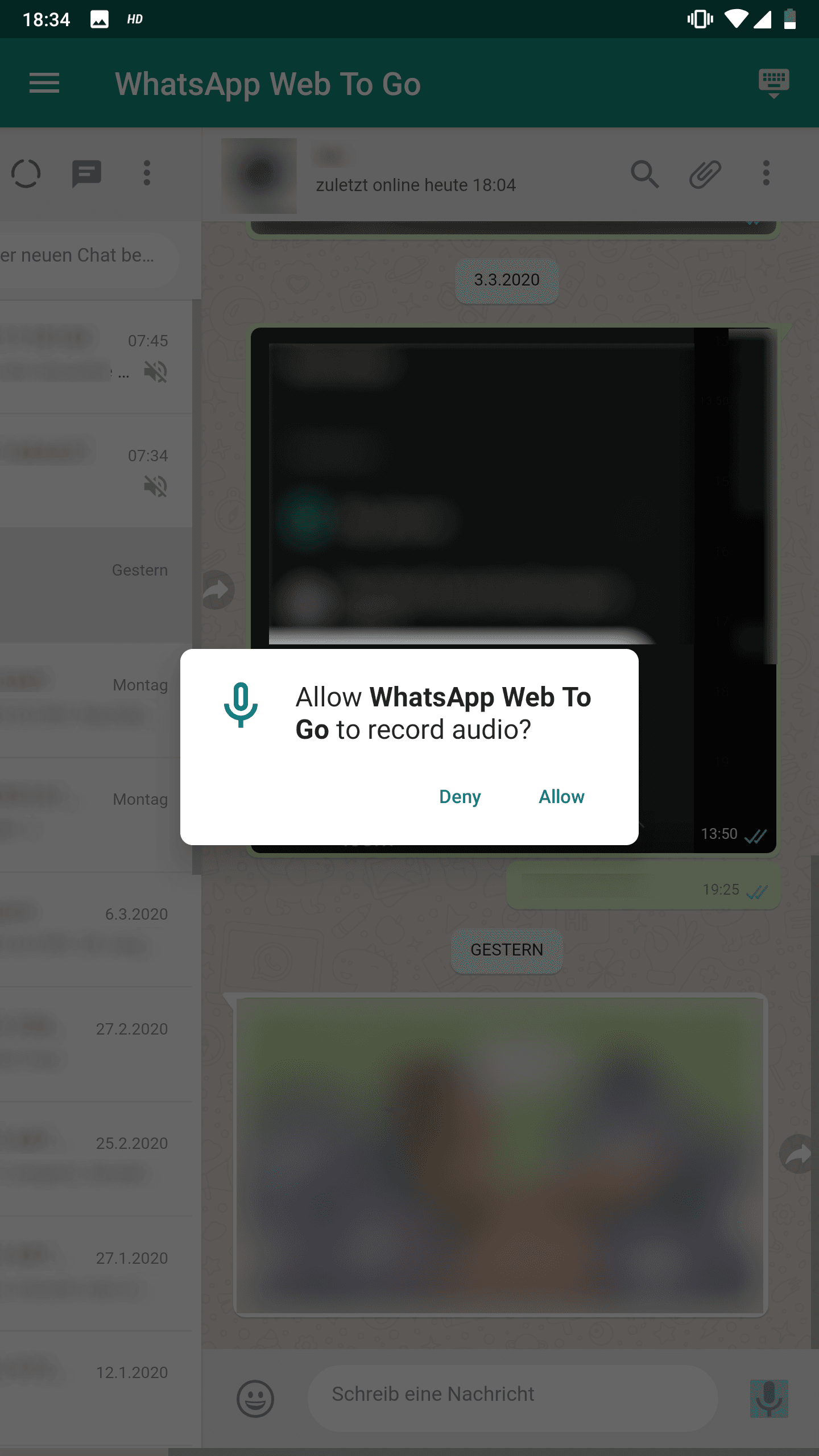 Скриншот 3 — WhatsApp Web To Go - Mobile Client for WhatsApp We