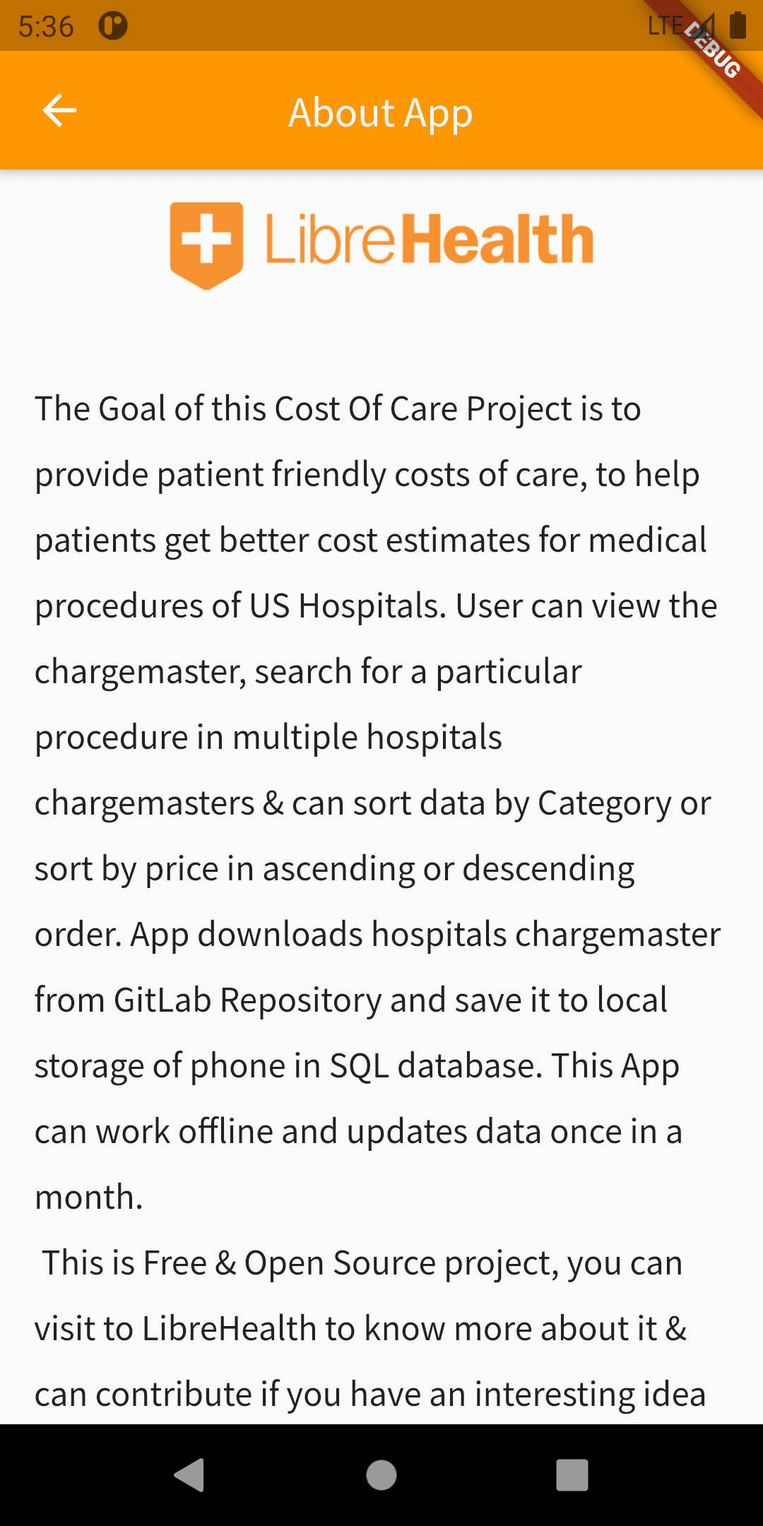 Скриншот 3 — LibreHealth Cost Of Care Explorer