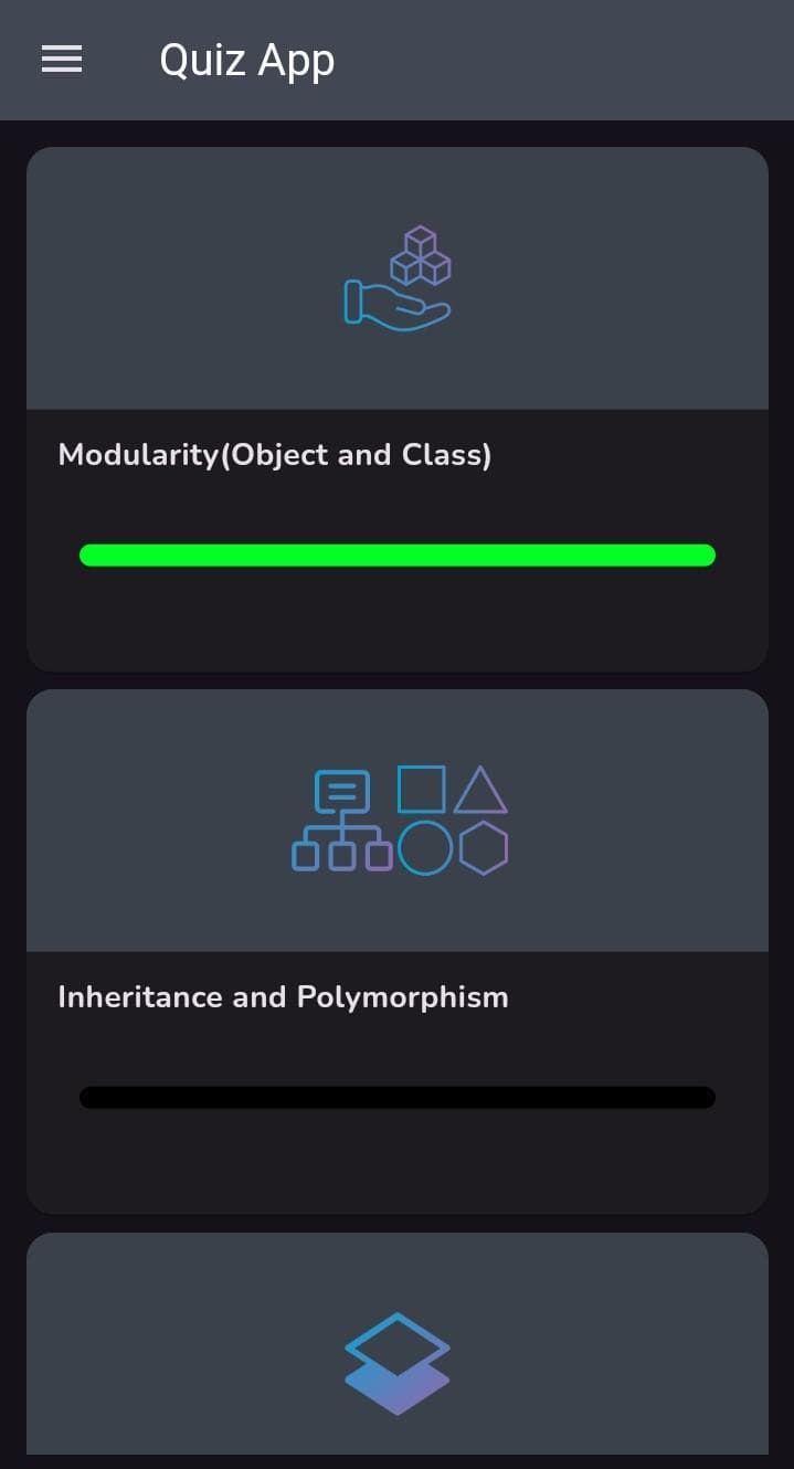 Скриншот 2 — Java OOP Quiz