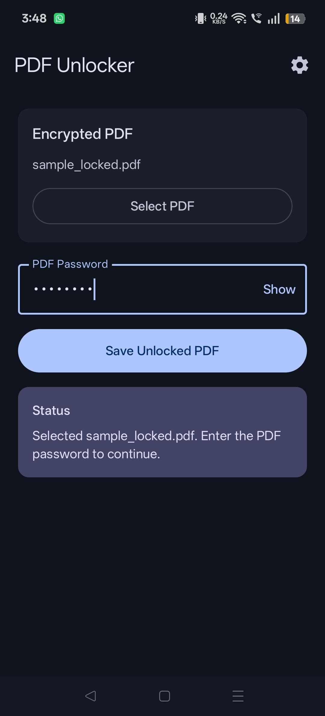 Скриншот 5 — PDF Unlocker