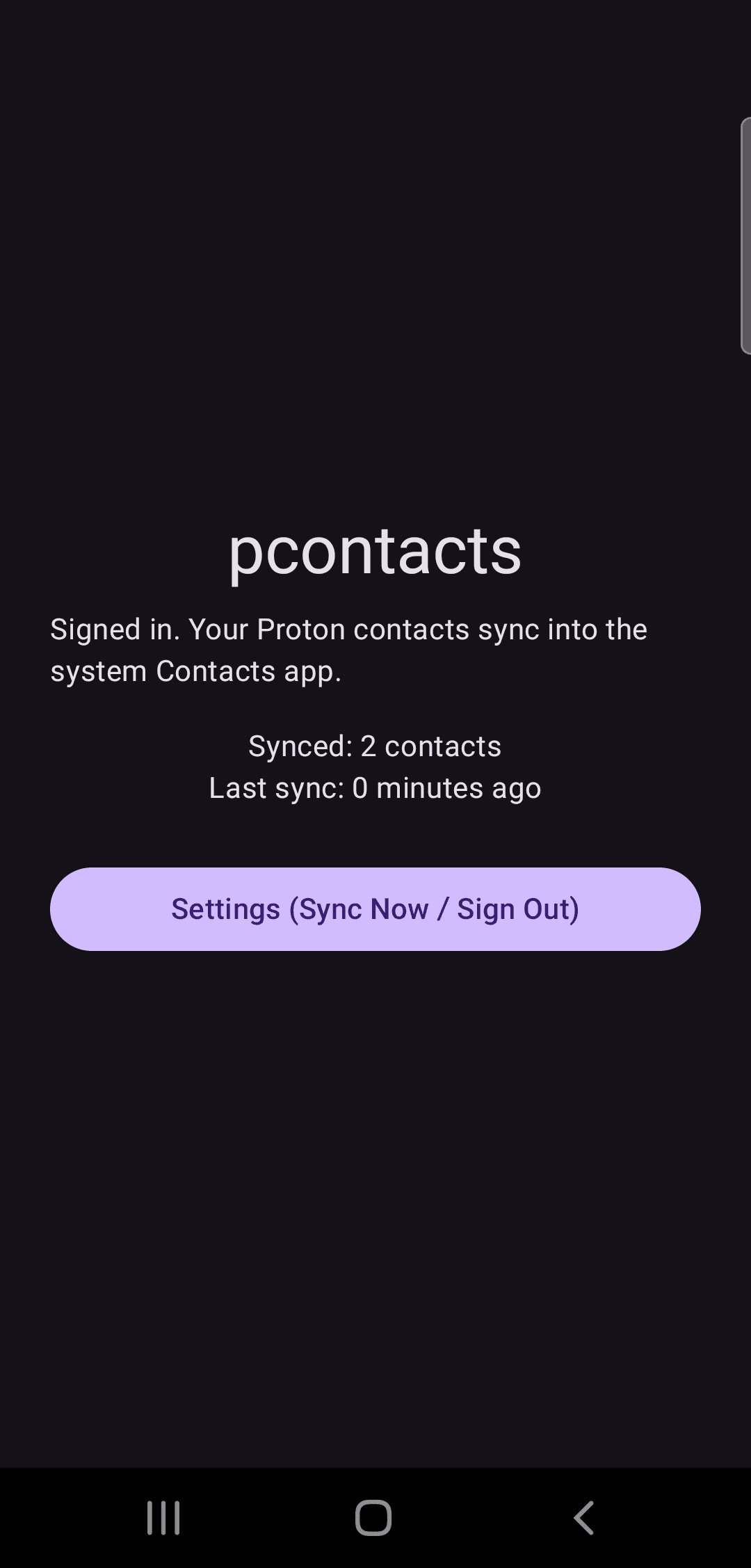 Скриншот 1 — pcontacts