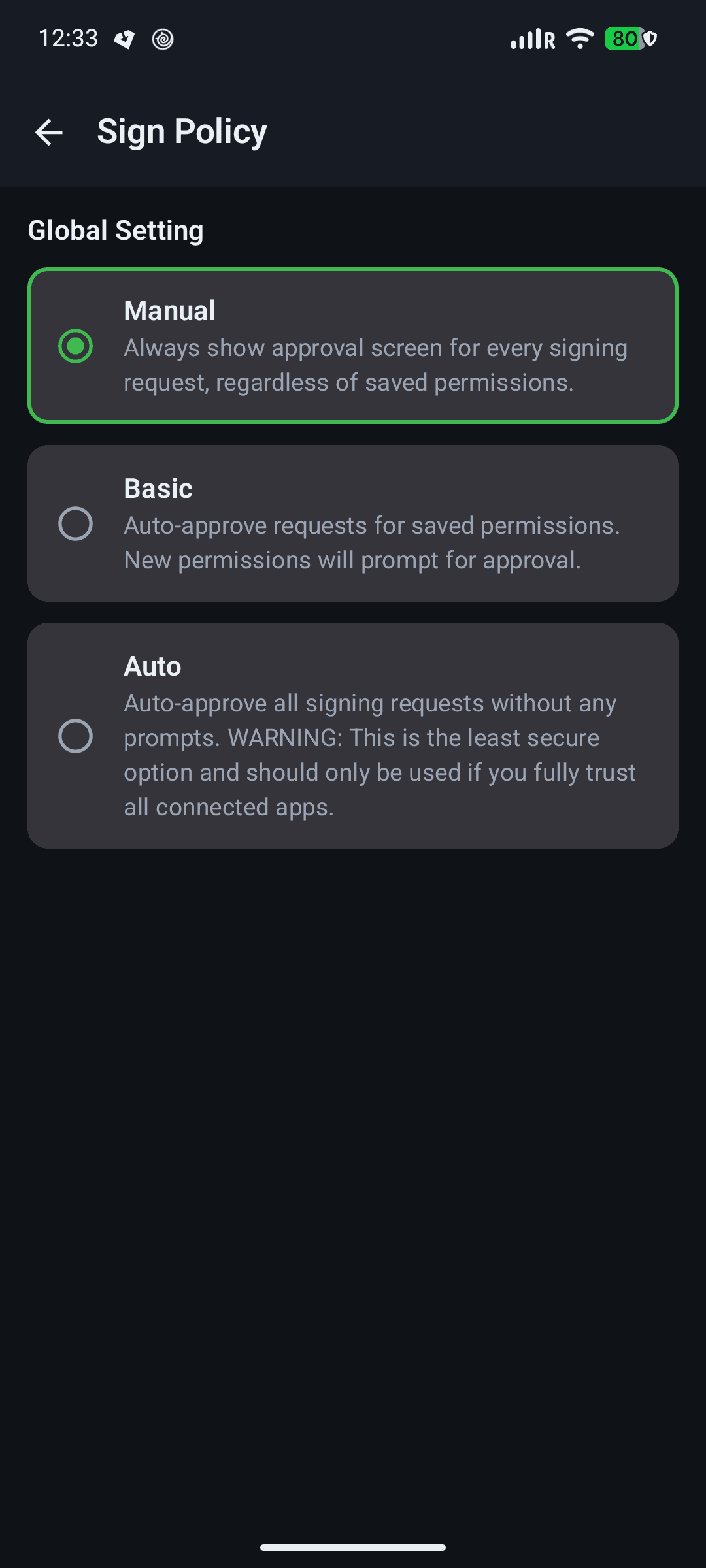 Скриншот 4 — Keep: FROST Nostr Signer