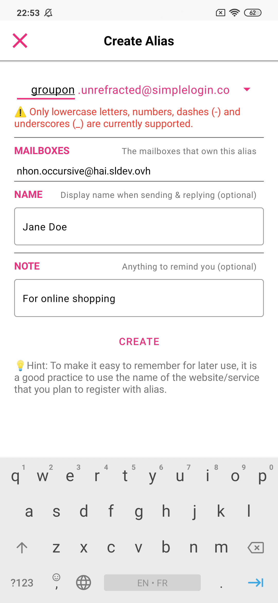Скриншот 2 — SimpleLogin | Anti-spam