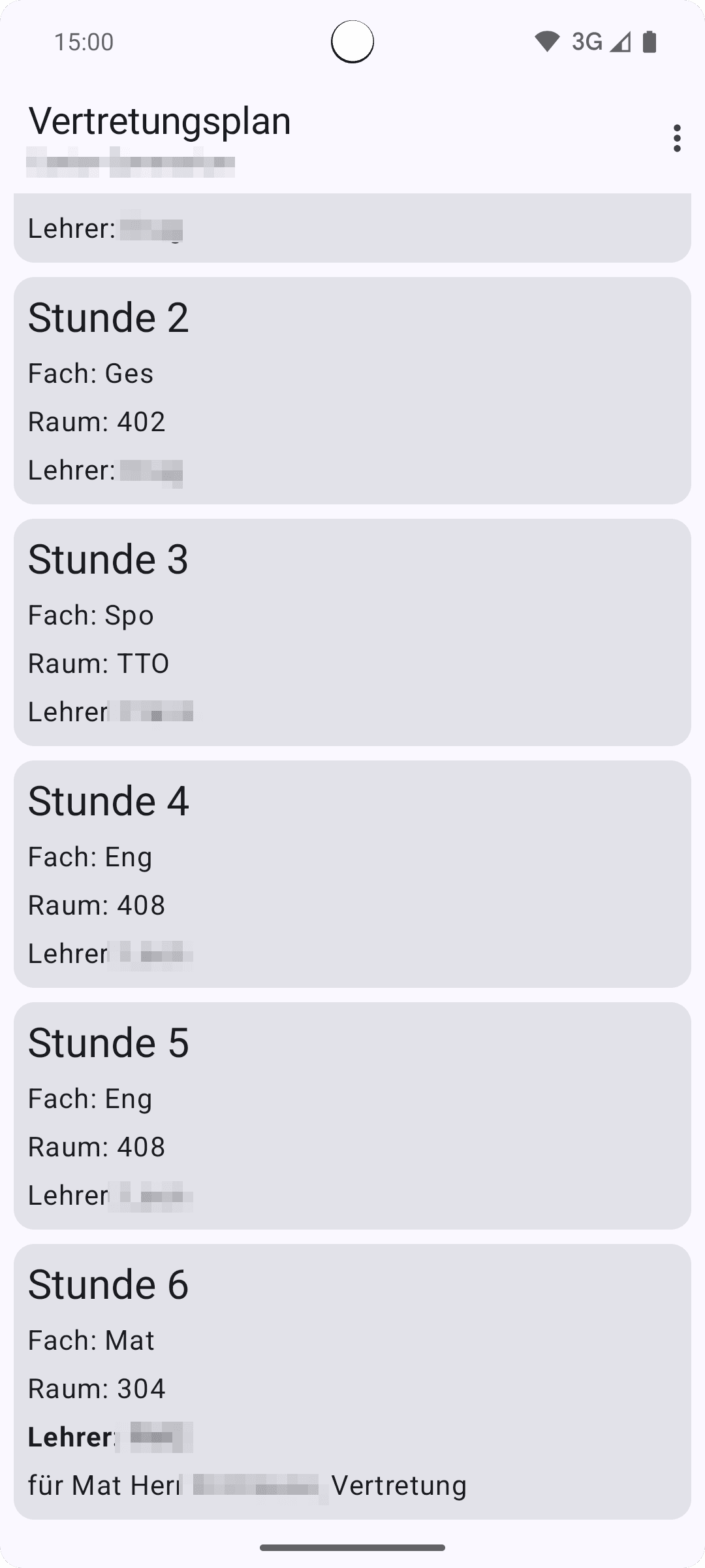 Скриншот 2 — Vertretungsplan.io - free substitution plan App