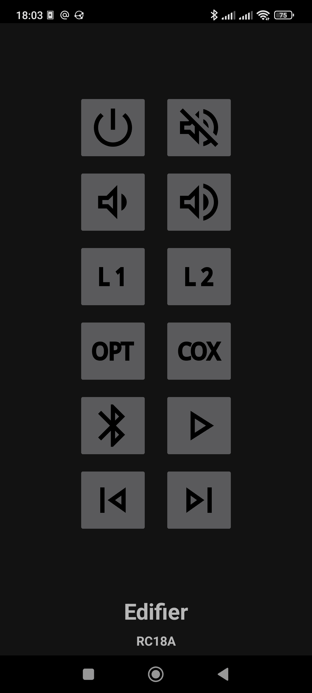 Скриншот 1 — Edifier RC18A