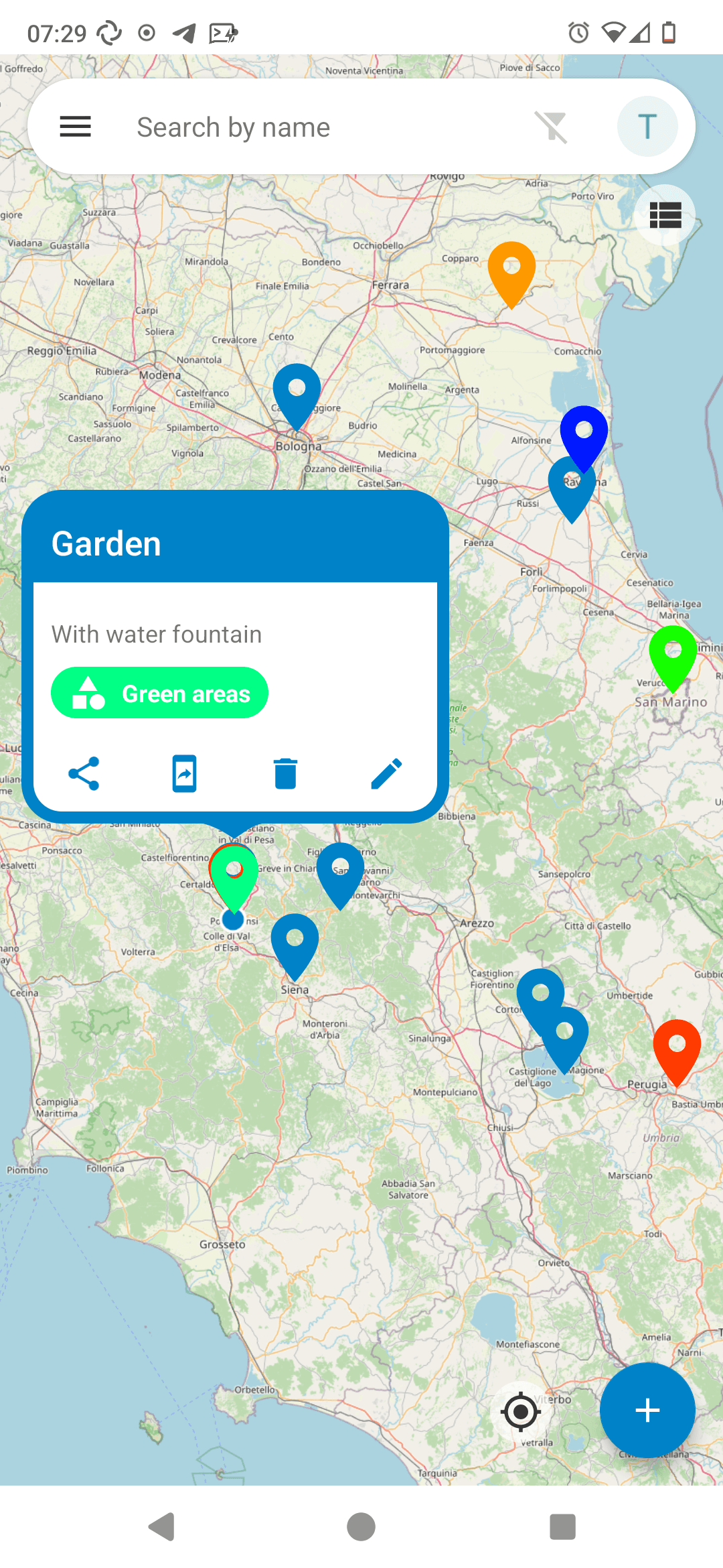 Скриншот 2 — Nextcloud Maps Geobookmarks