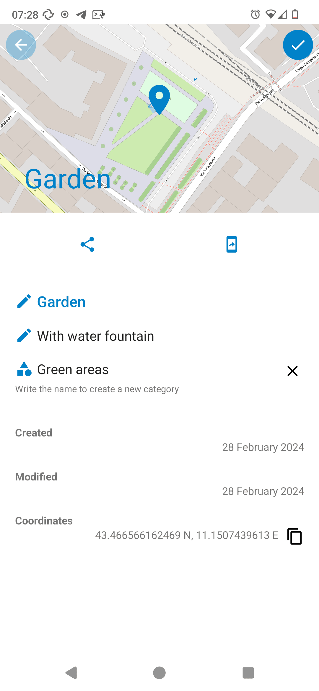 Скриншот 3 — Nextcloud Maps Geobookmarks