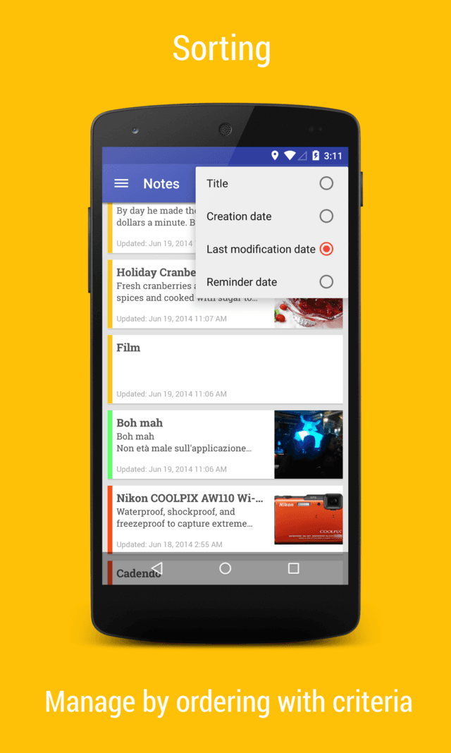 Скриншот 3 — Omni Notes