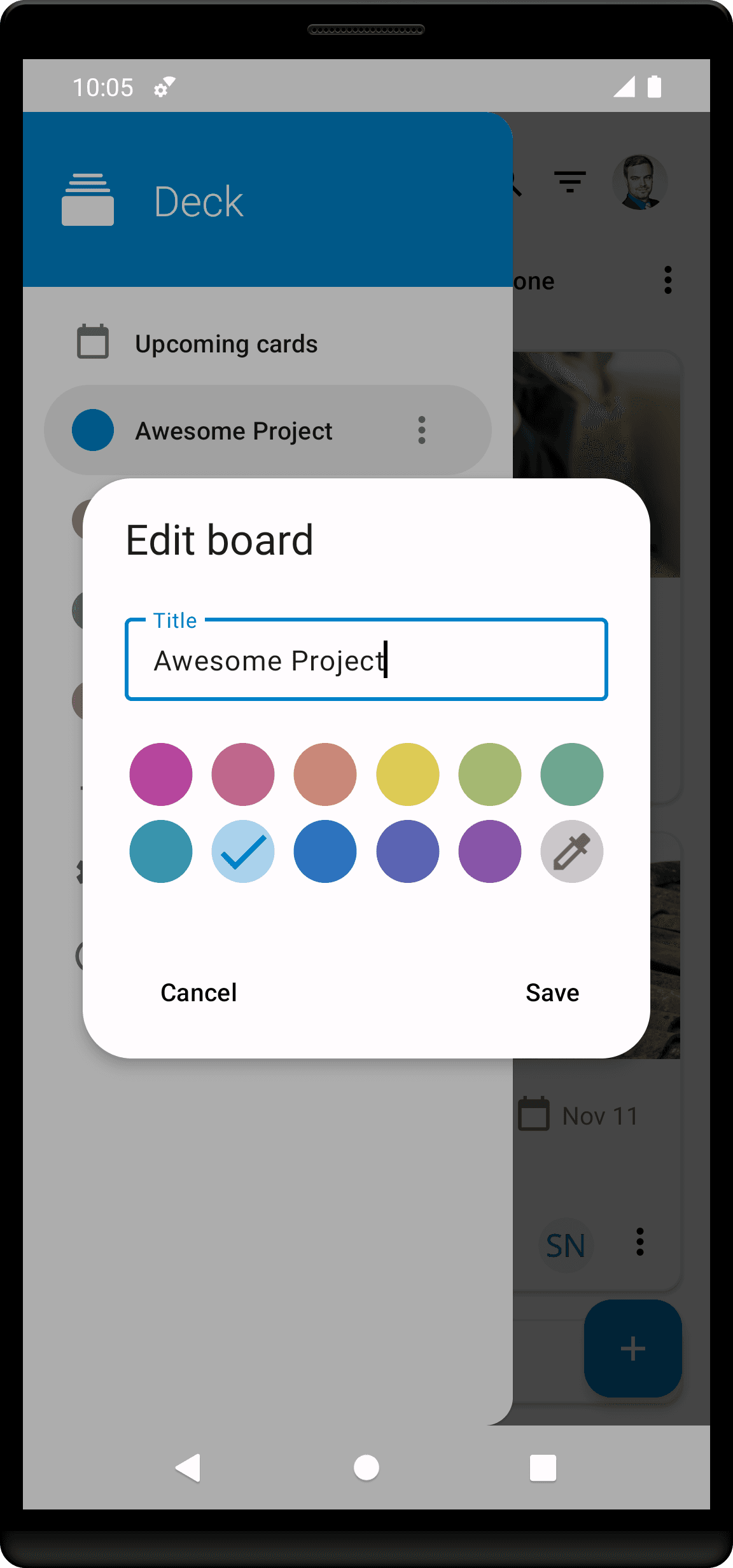 Скриншот 7 — Nextcloud Deck