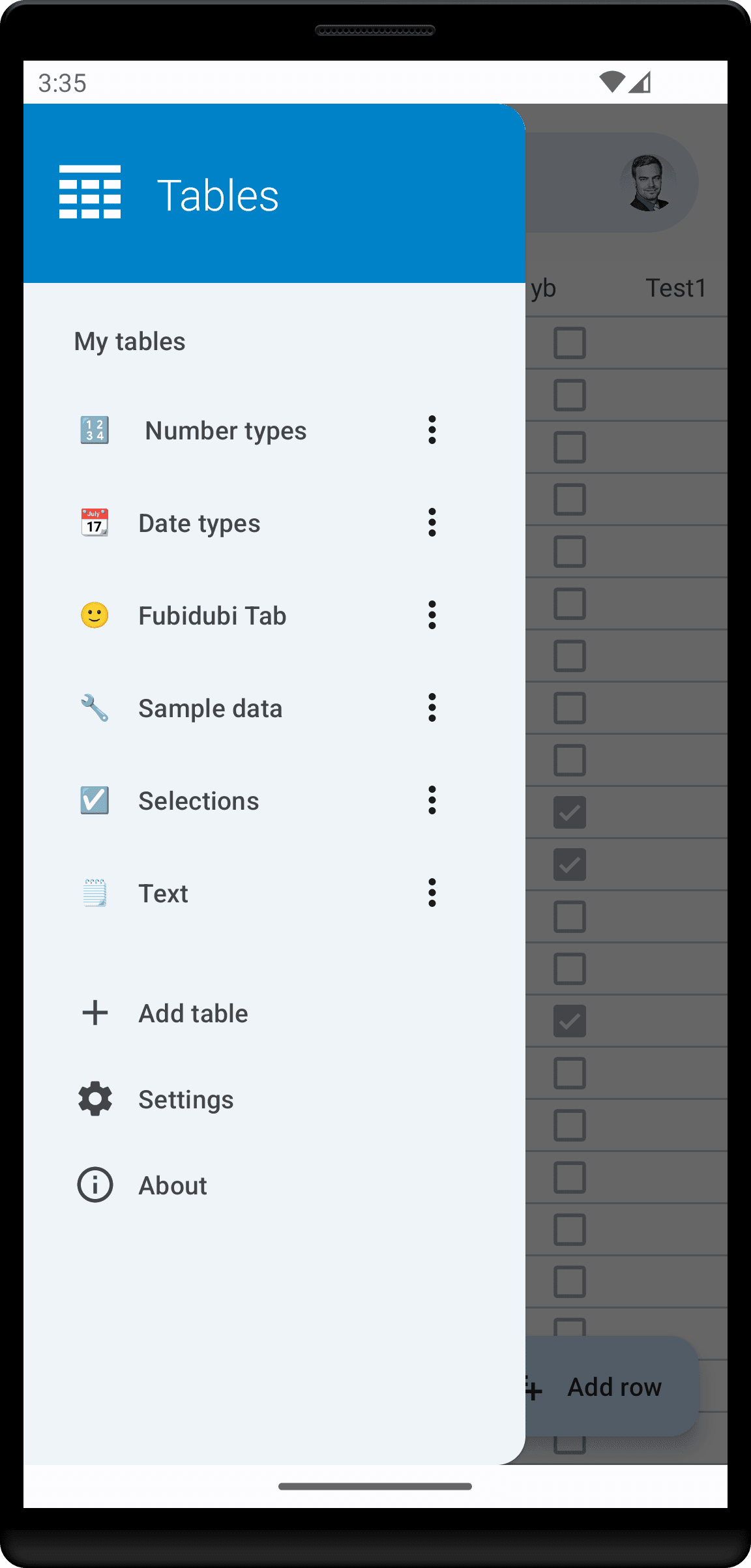 Скриншот 1 — Nextcloud Tables