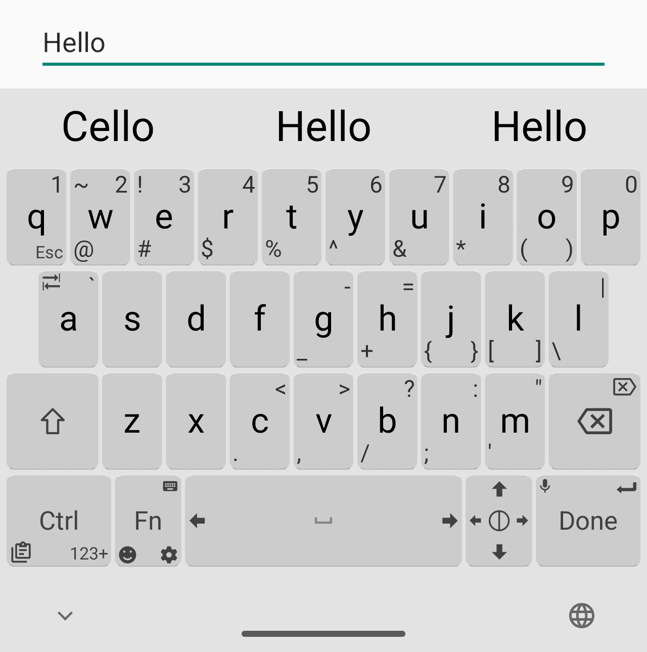 Скриншот 1 — Unexpected Keyboard