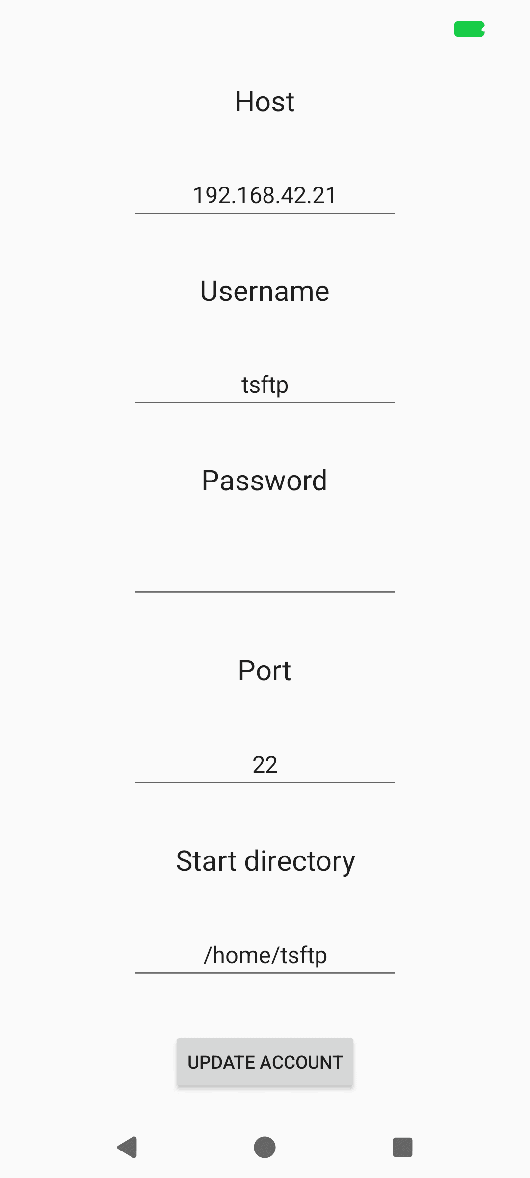 Скриншот 2 — SFTP-SAF
