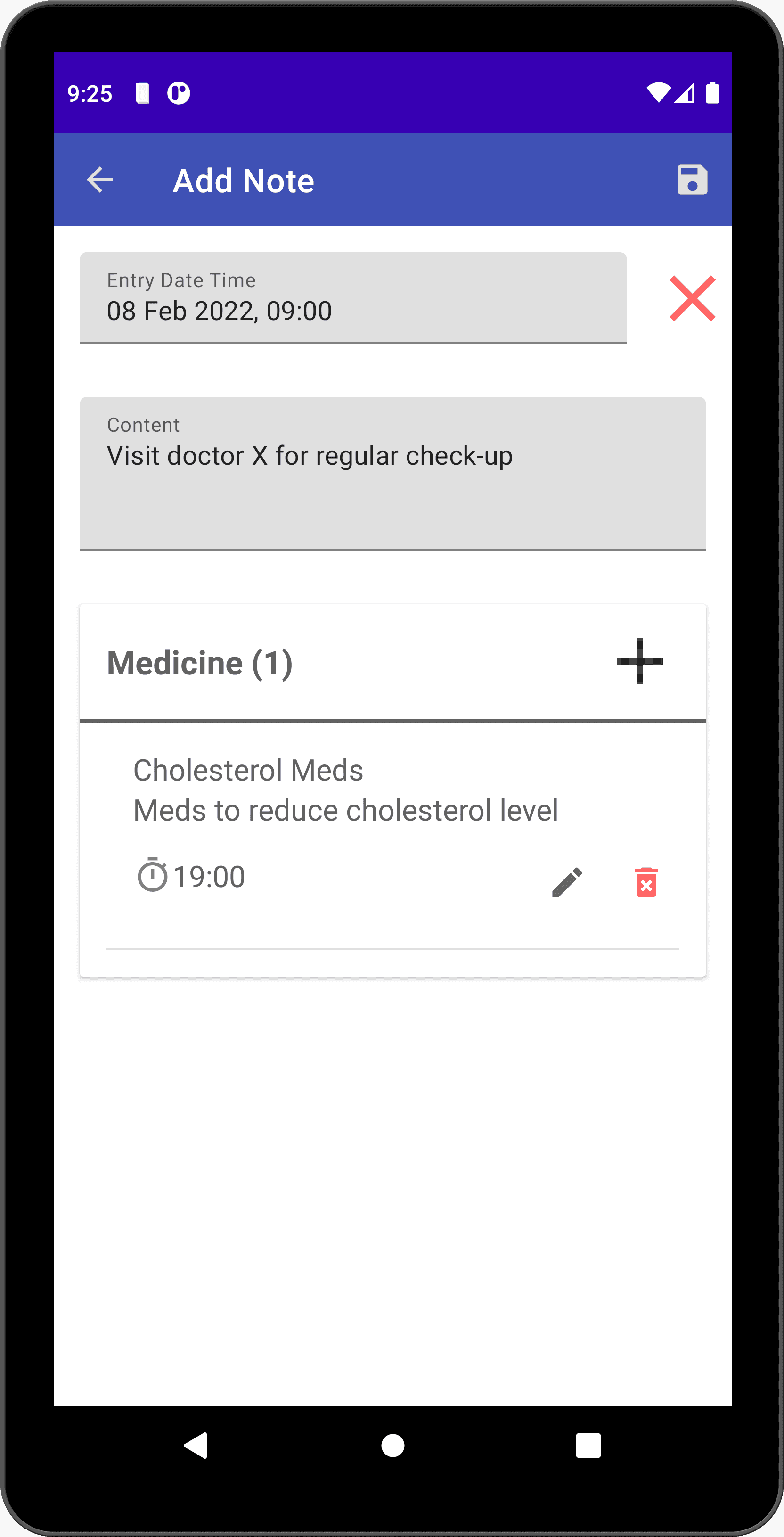 Скриншот 3 — Medic Log