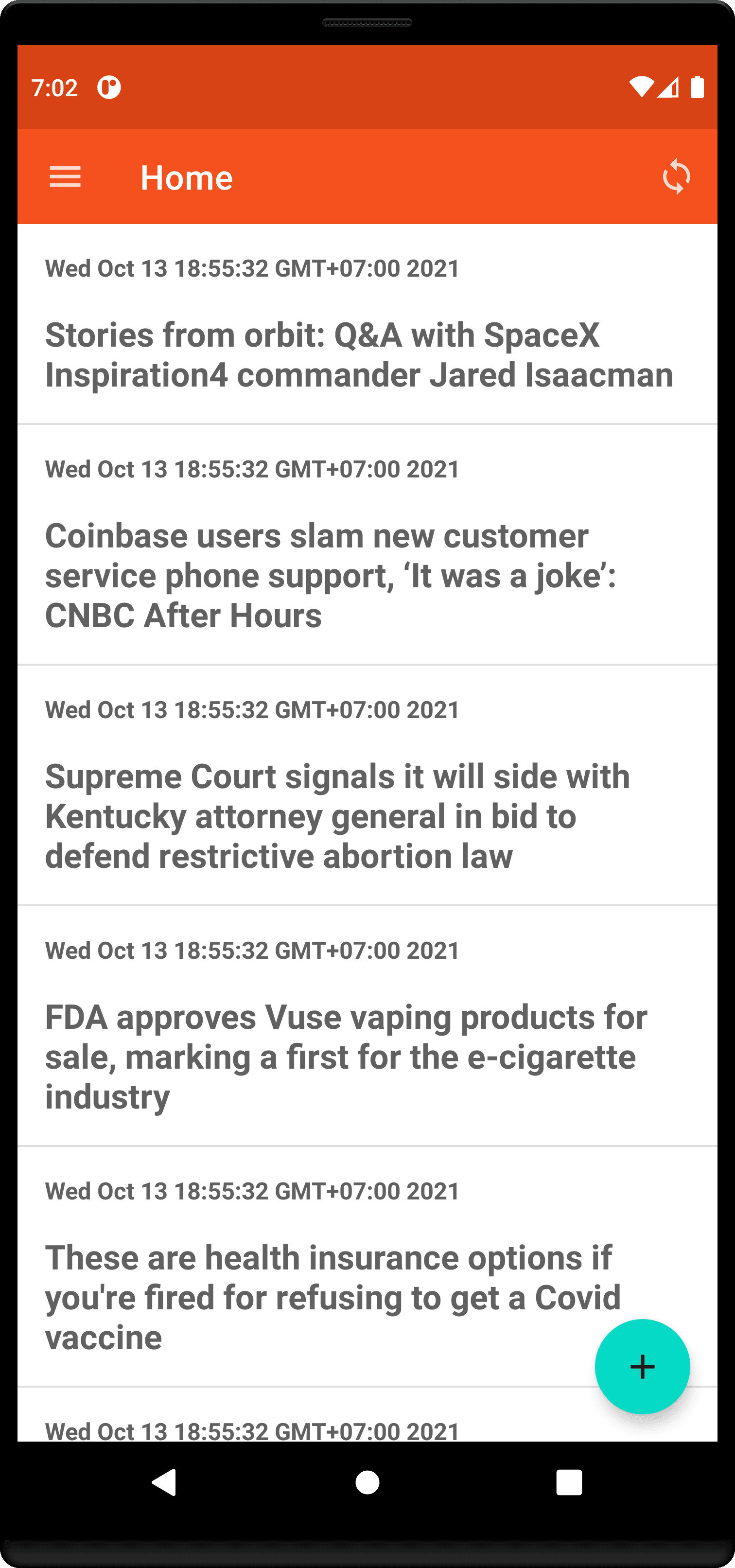 Скриншот 1 — News Provider