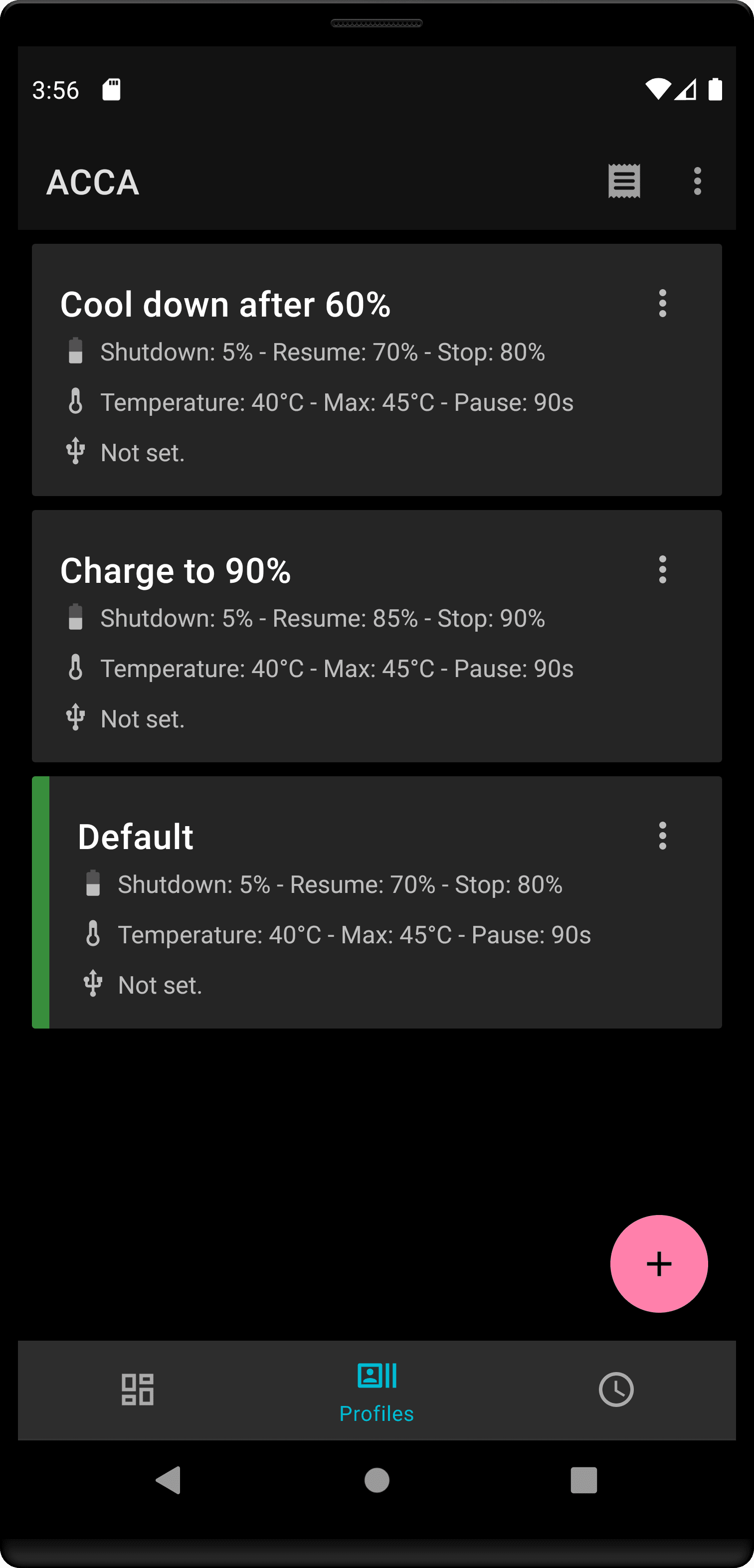 Скриншот 2 — Advanced Charging Controller (ACCA)