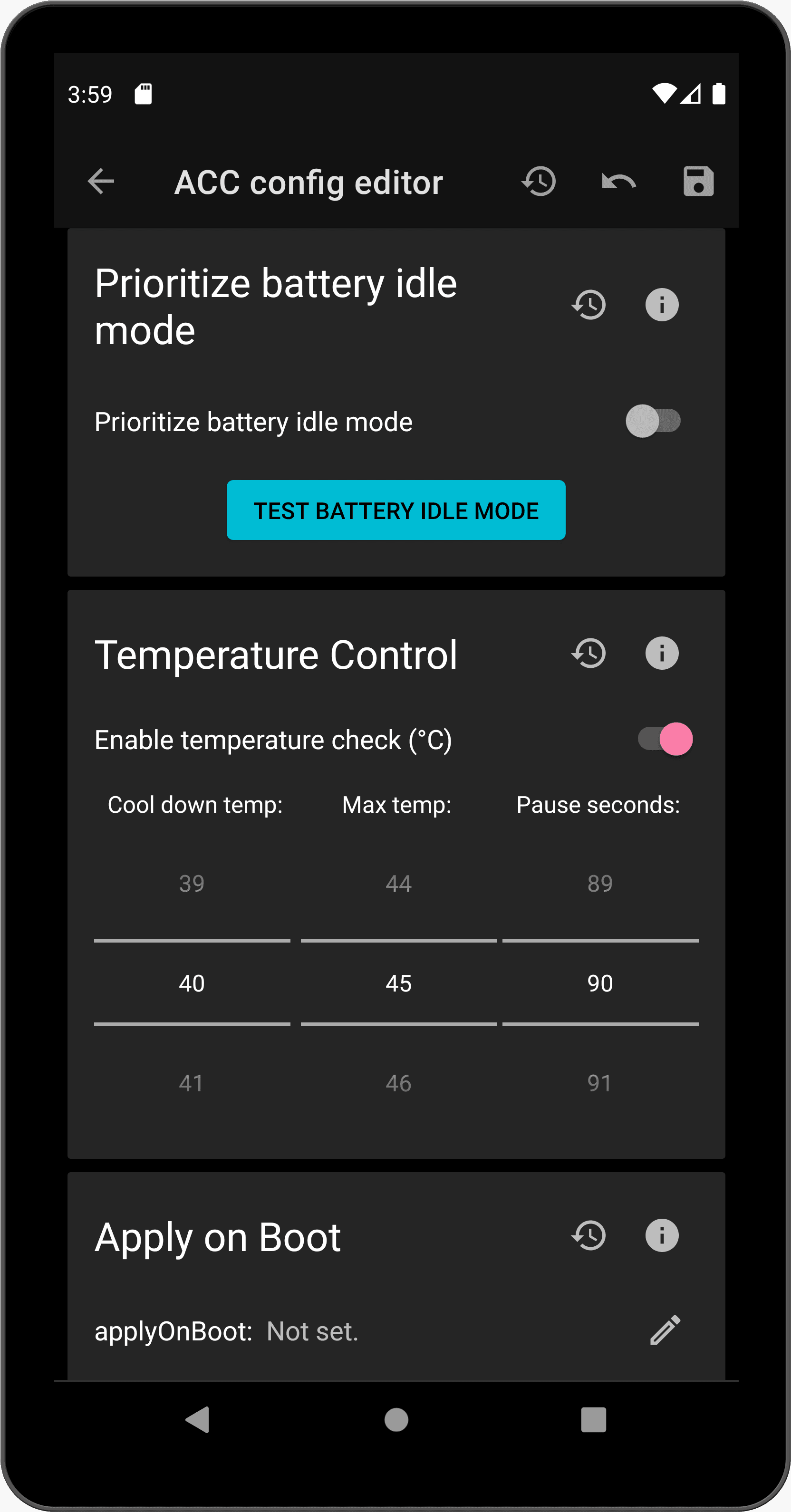 Скриншот 5 — Advanced Charging Controller (ACCA)