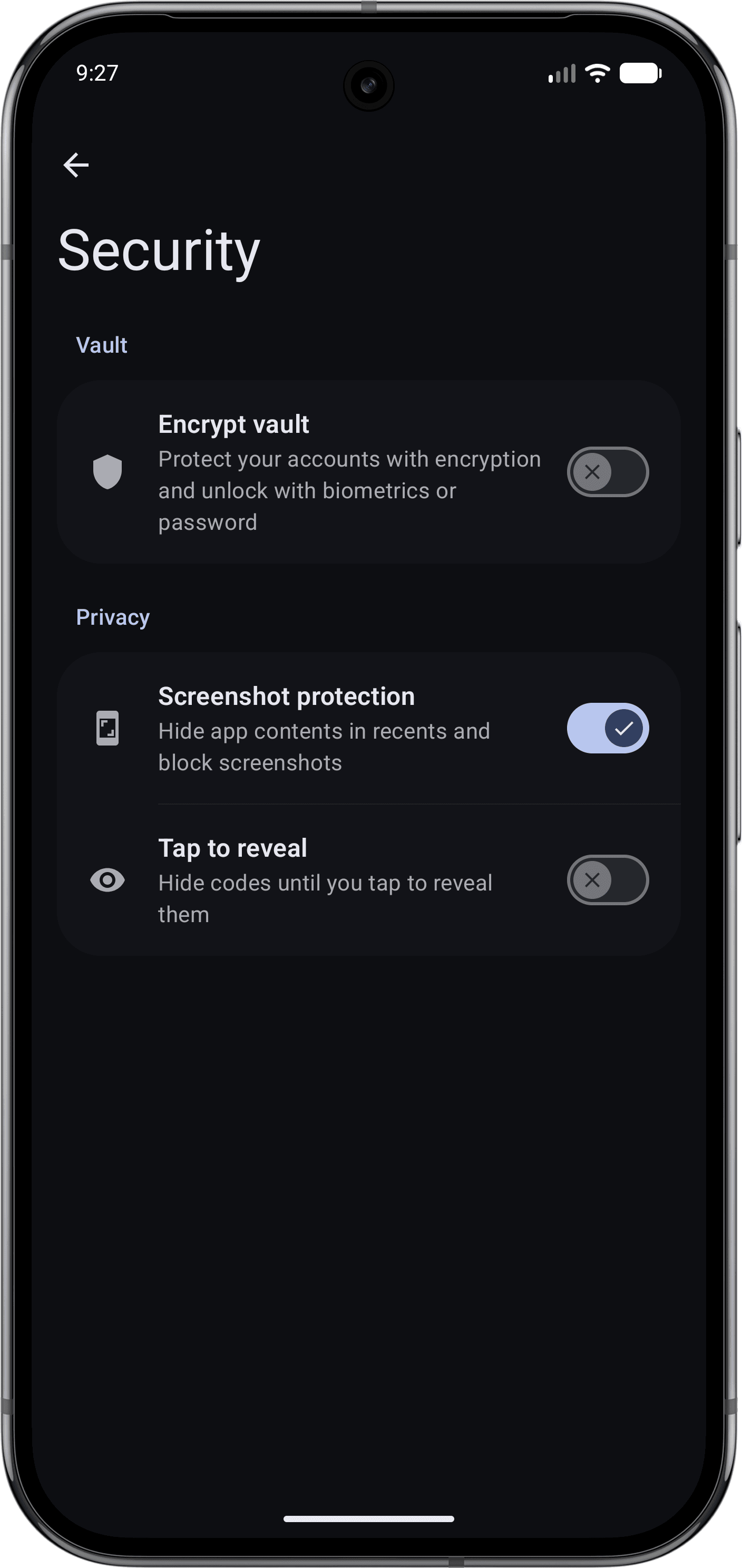 Скриншот 4 — Tokn - MFA / 2FA authenticator