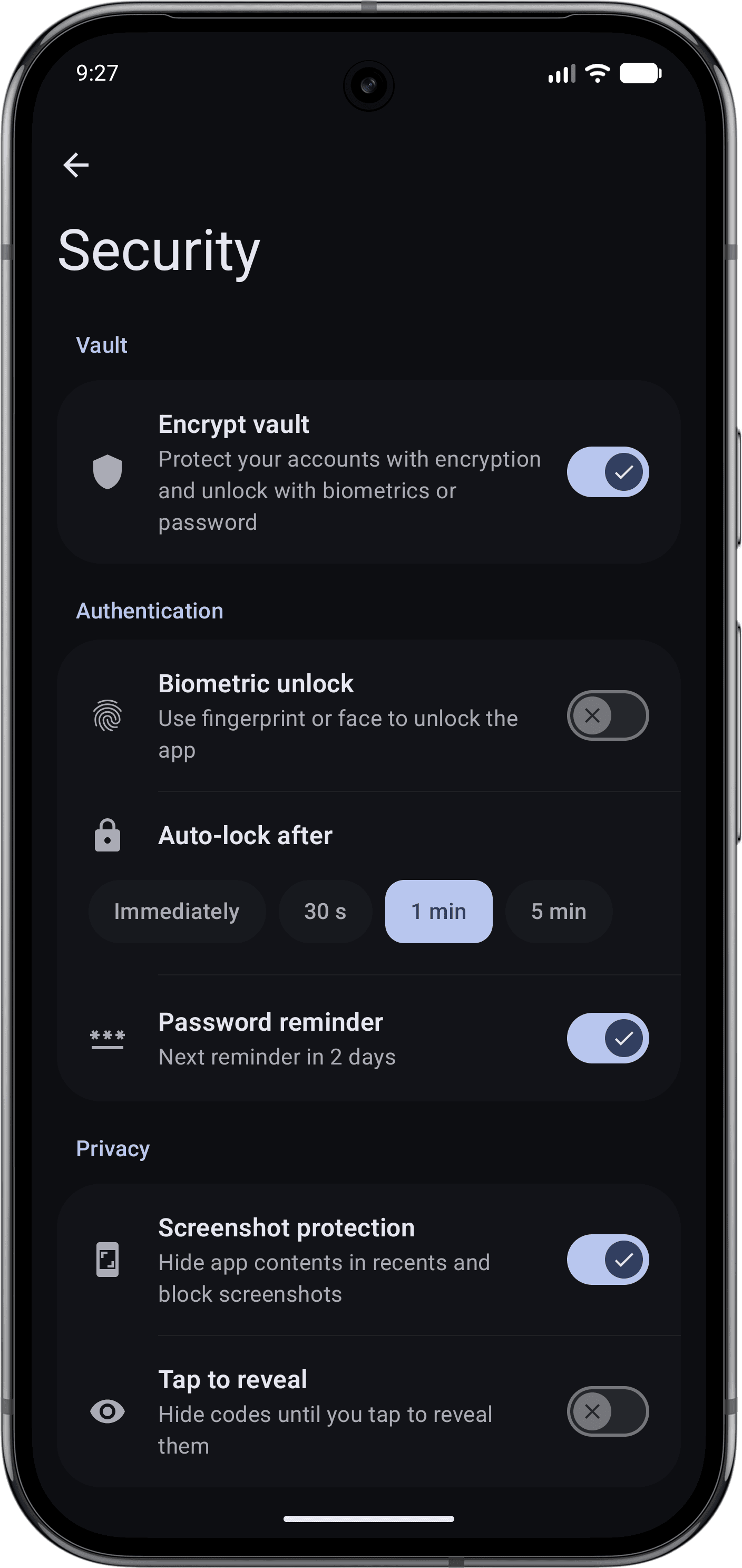 Скриншот 5 — Tokn - MFA / 2FA authenticator