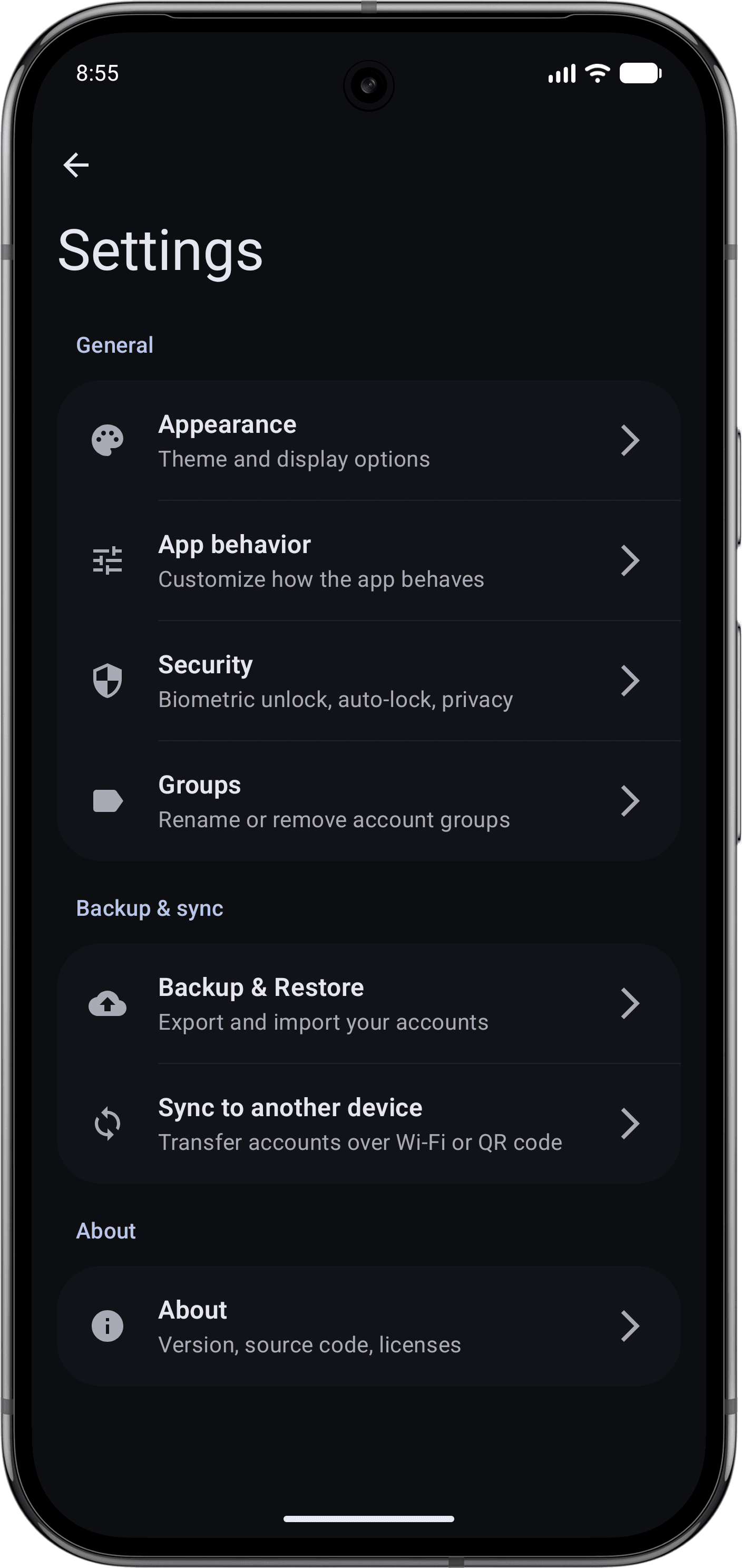 Скриншот 6 — Tokn - MFA / 2FA authenticator